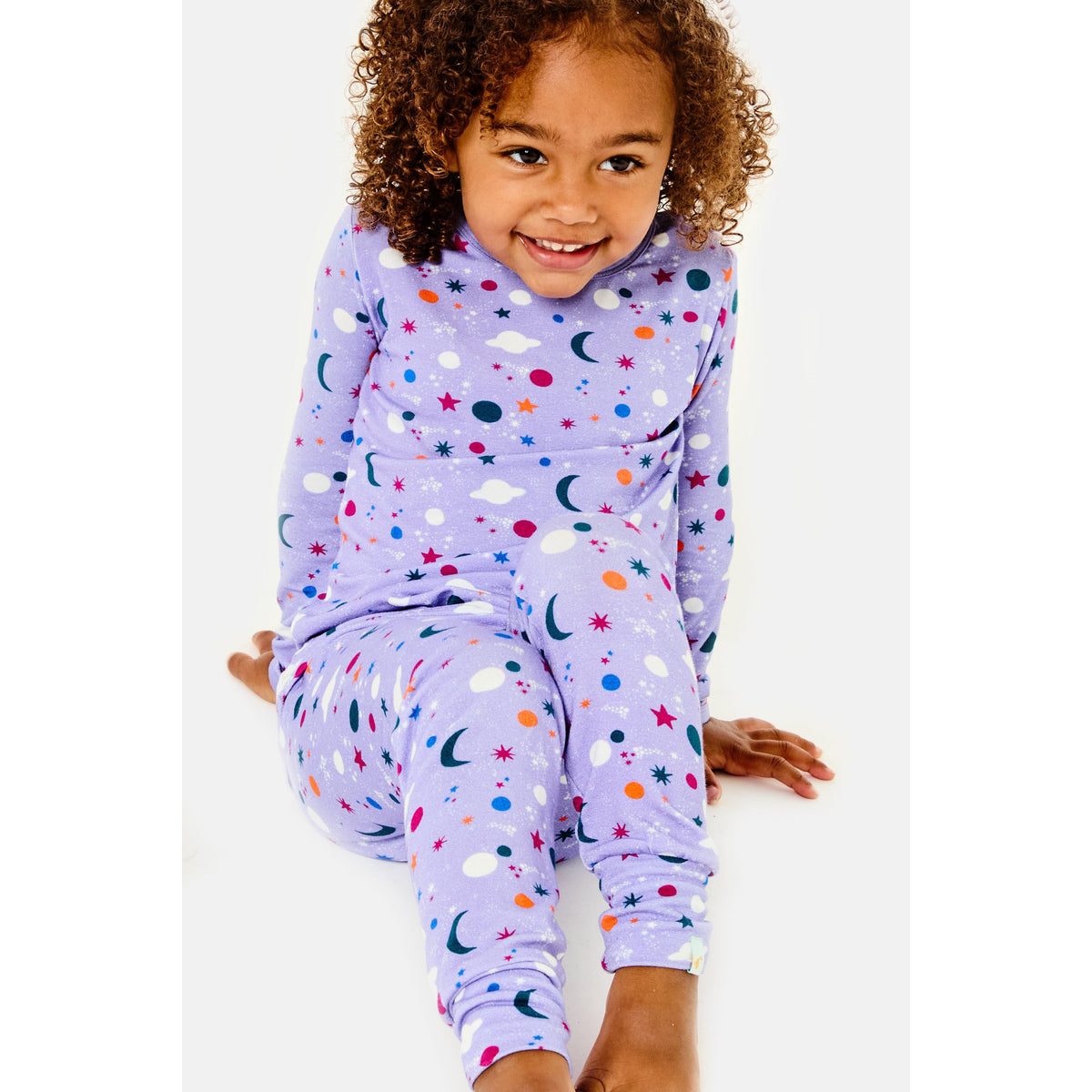 Long Sleeve Pajama Set - Luna Lavender