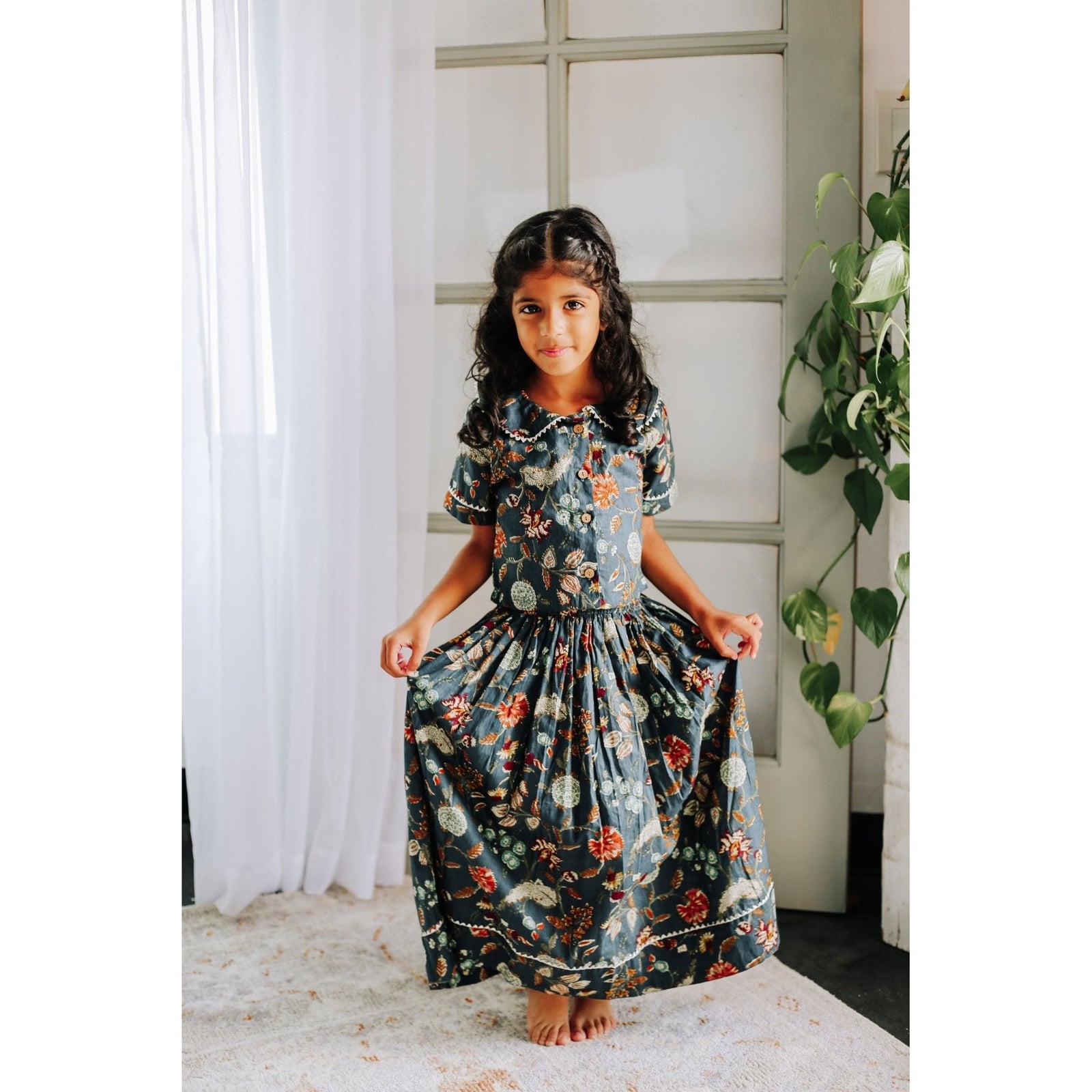 Meera Lehenga - Navy