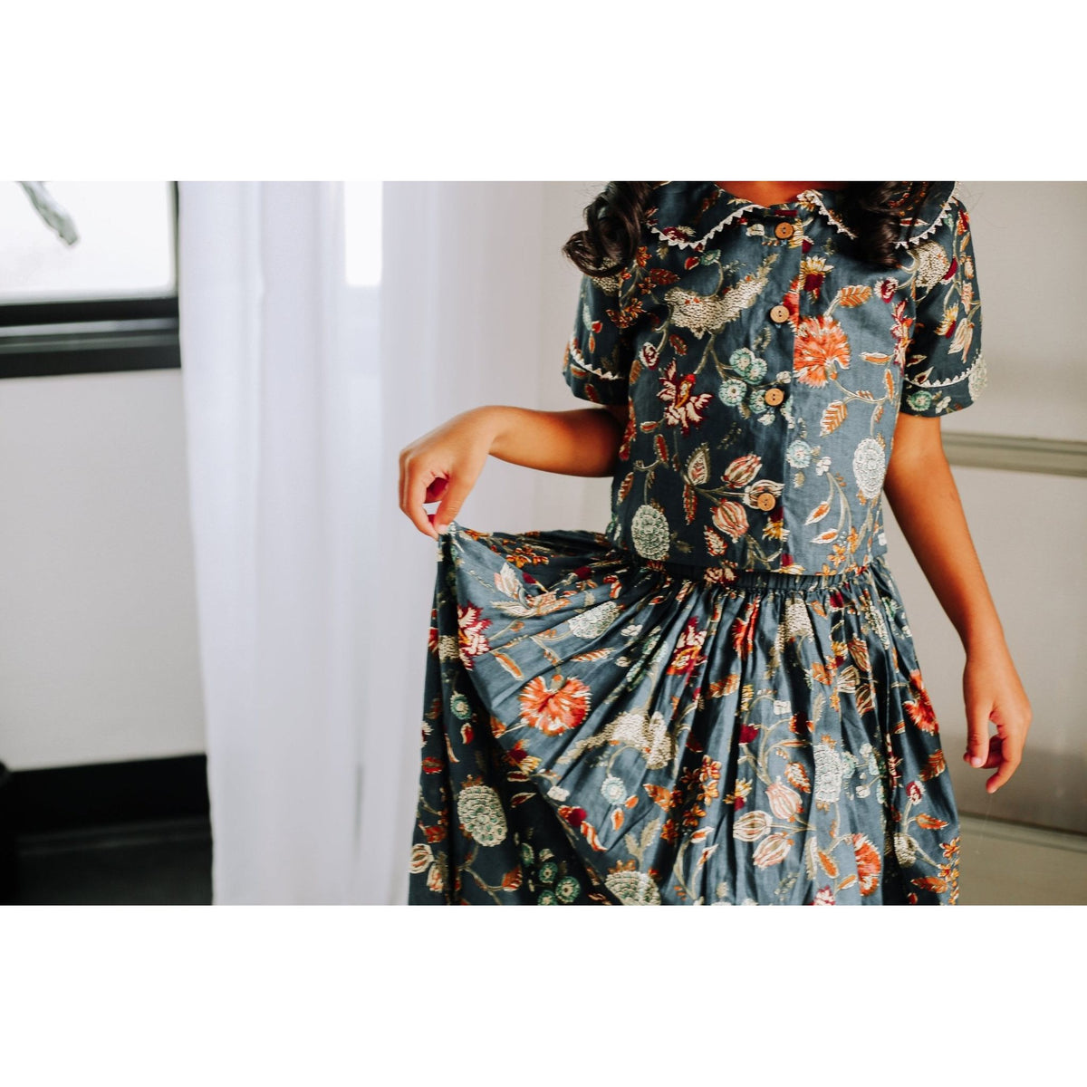 Meera Lehenga - Navy