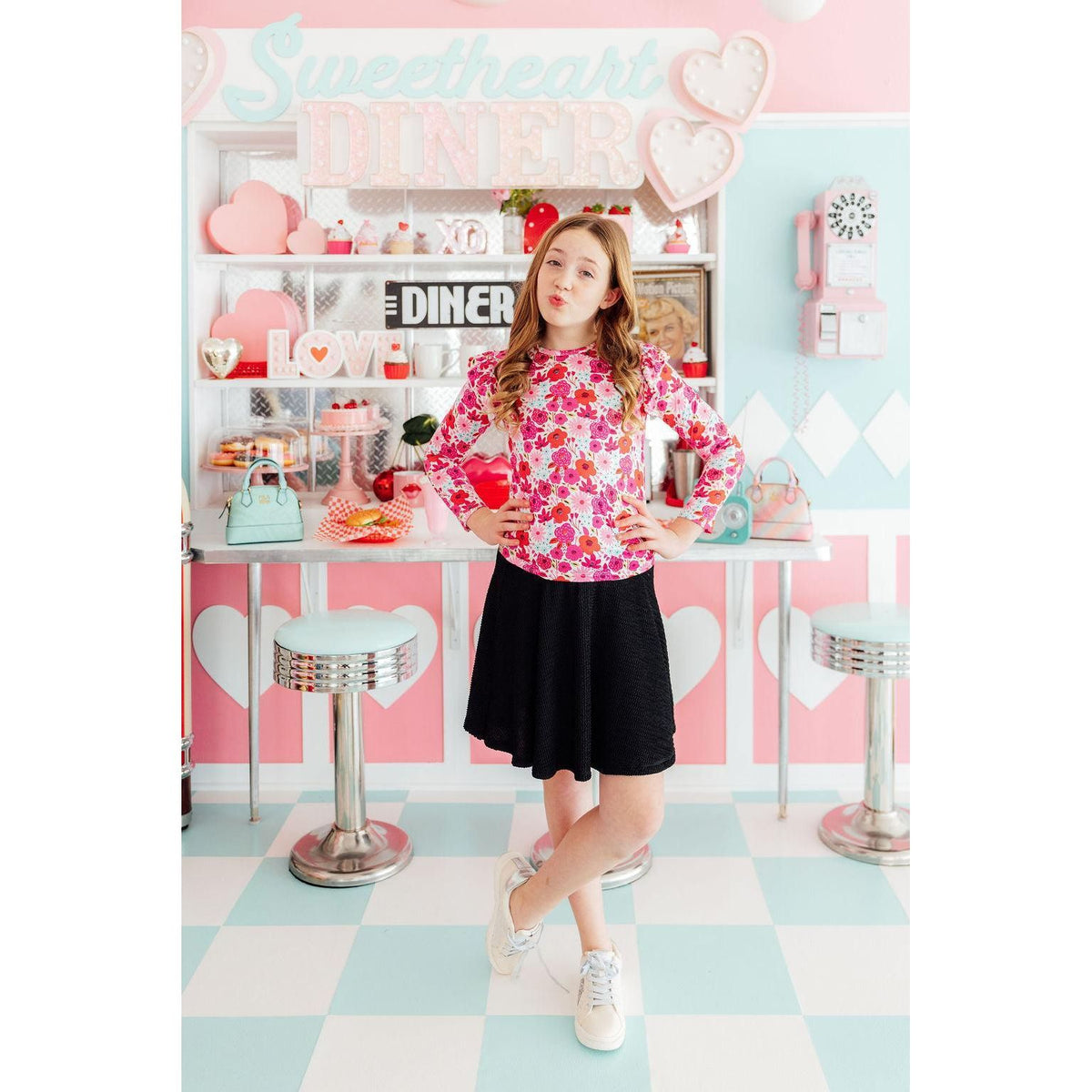 Secret Garden L/S Ruffle Tee