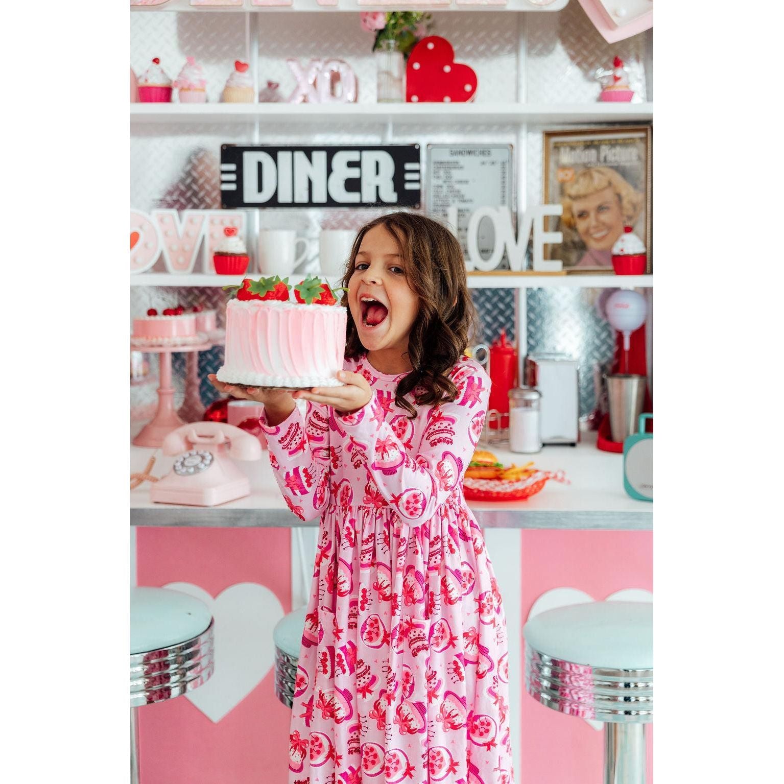 Vintage Cakes L/S Pocket Twirl Dress