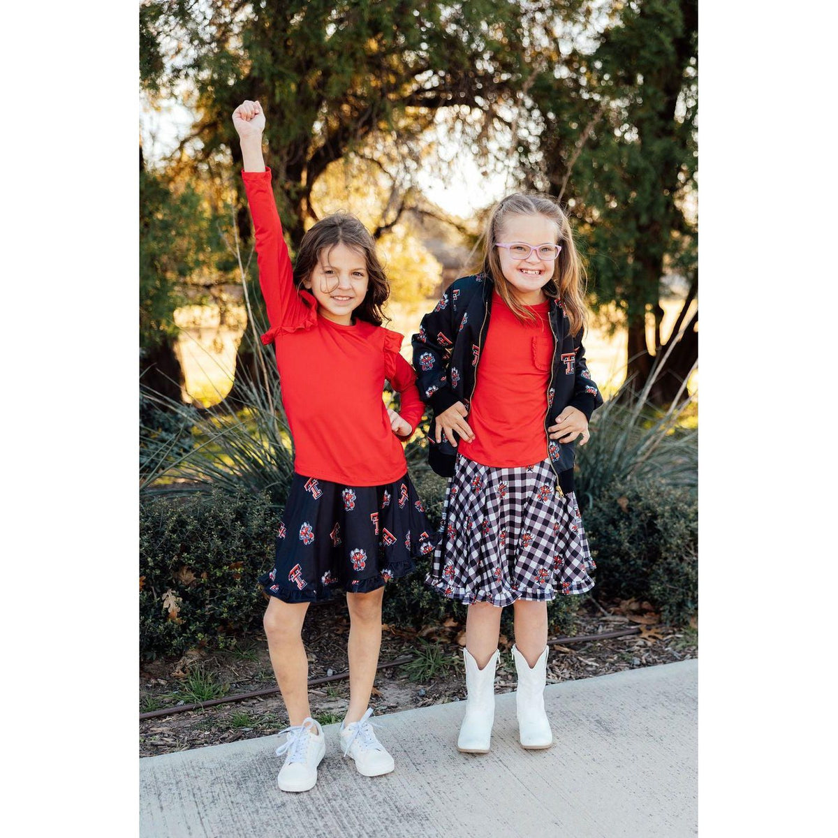 Texas Tech Black Raider Red Twirl Skort