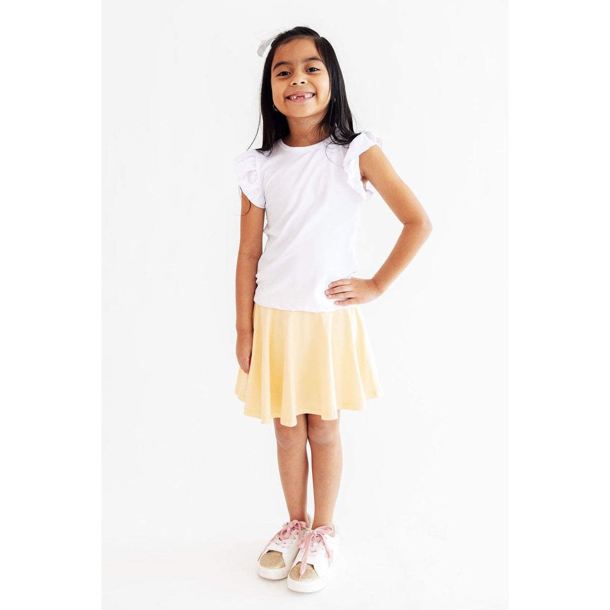 Butter Yellow Twirl Skort