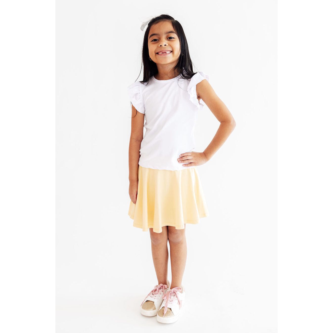 Butter Yellow Twirl Skort