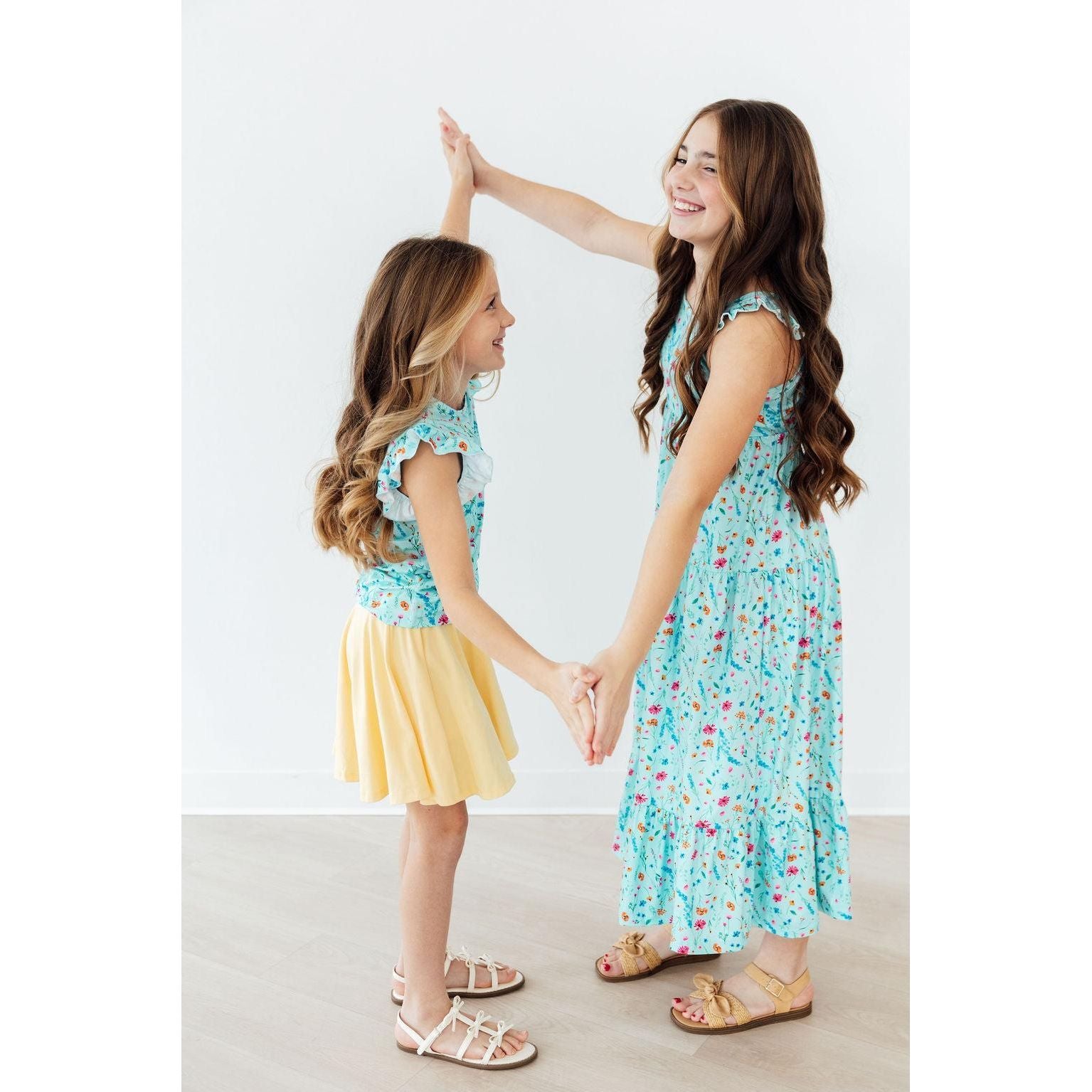 Bluebell Breeze Ruffle Maxi Dress