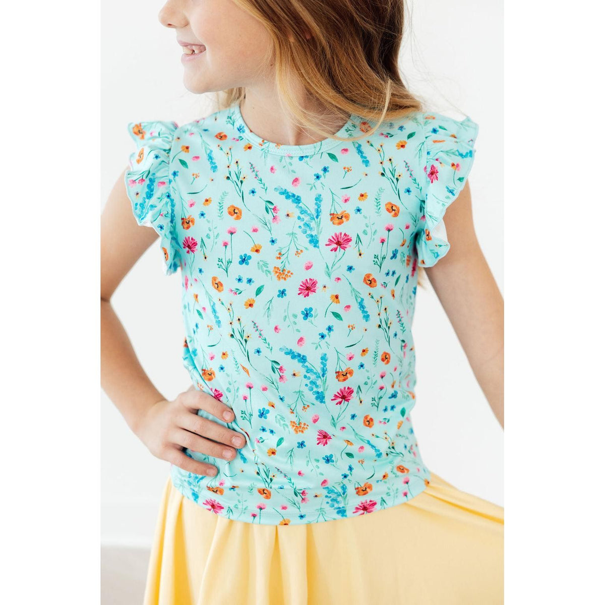 Bluebell Breeze S/S Ruffle Tee
