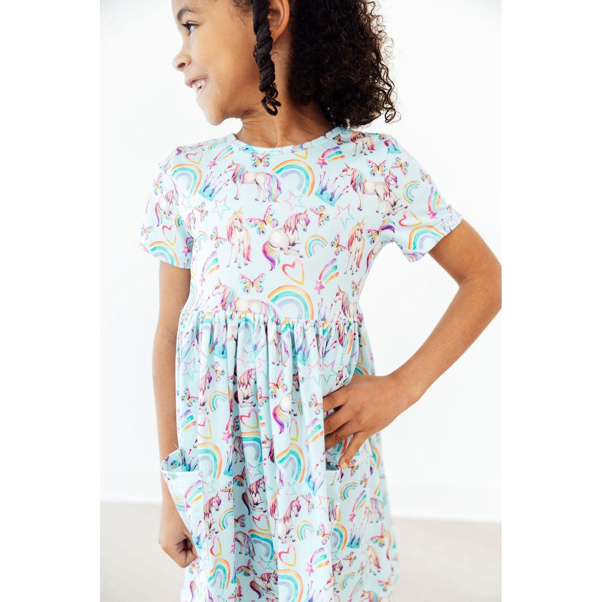 Unicorn Queen S/S Pocket Twirl Dress