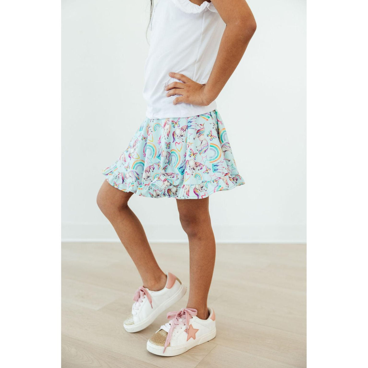 Unicorn Queen Ruffle Twirl Skort