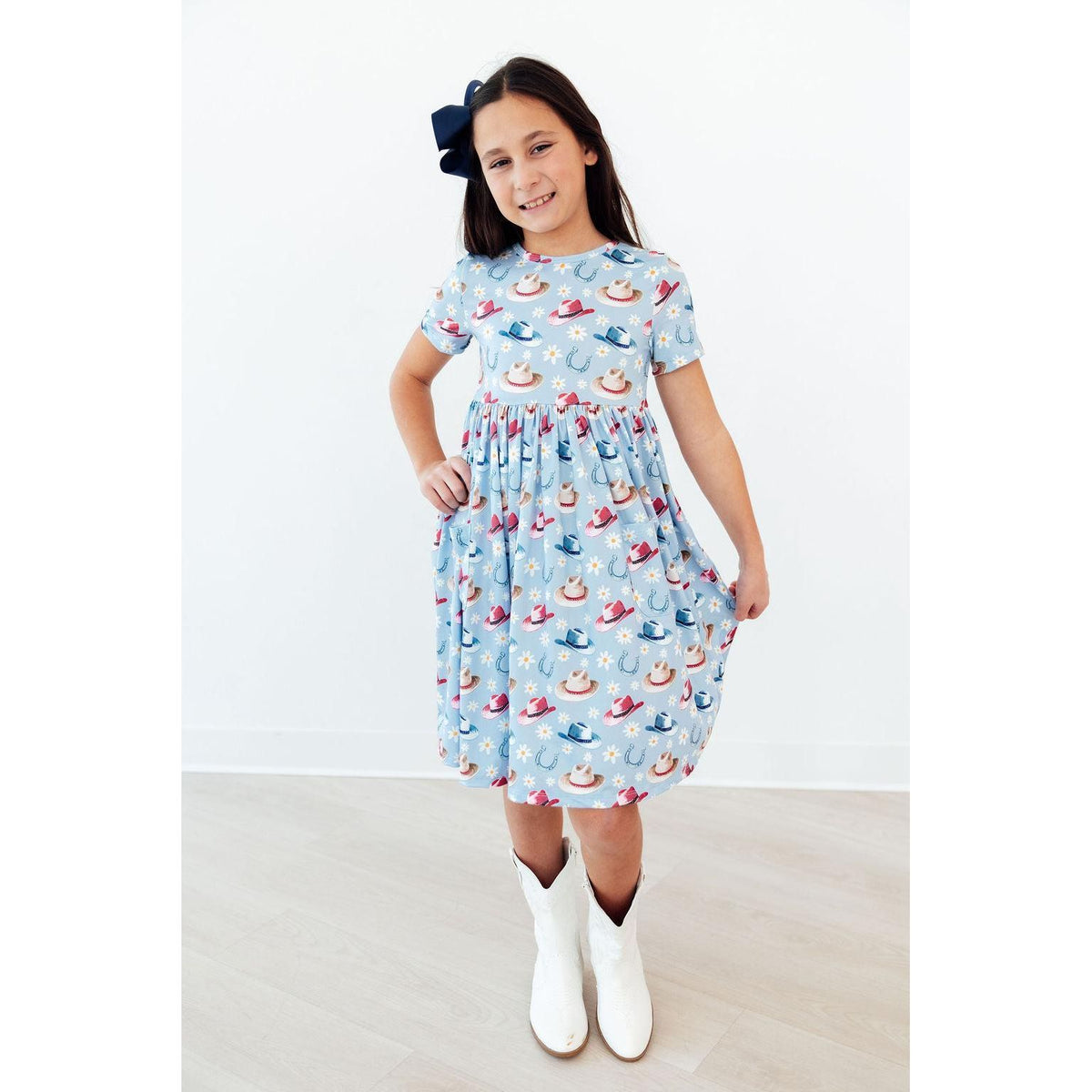 Tip Your Hat S/S Pocket Twirl Dress