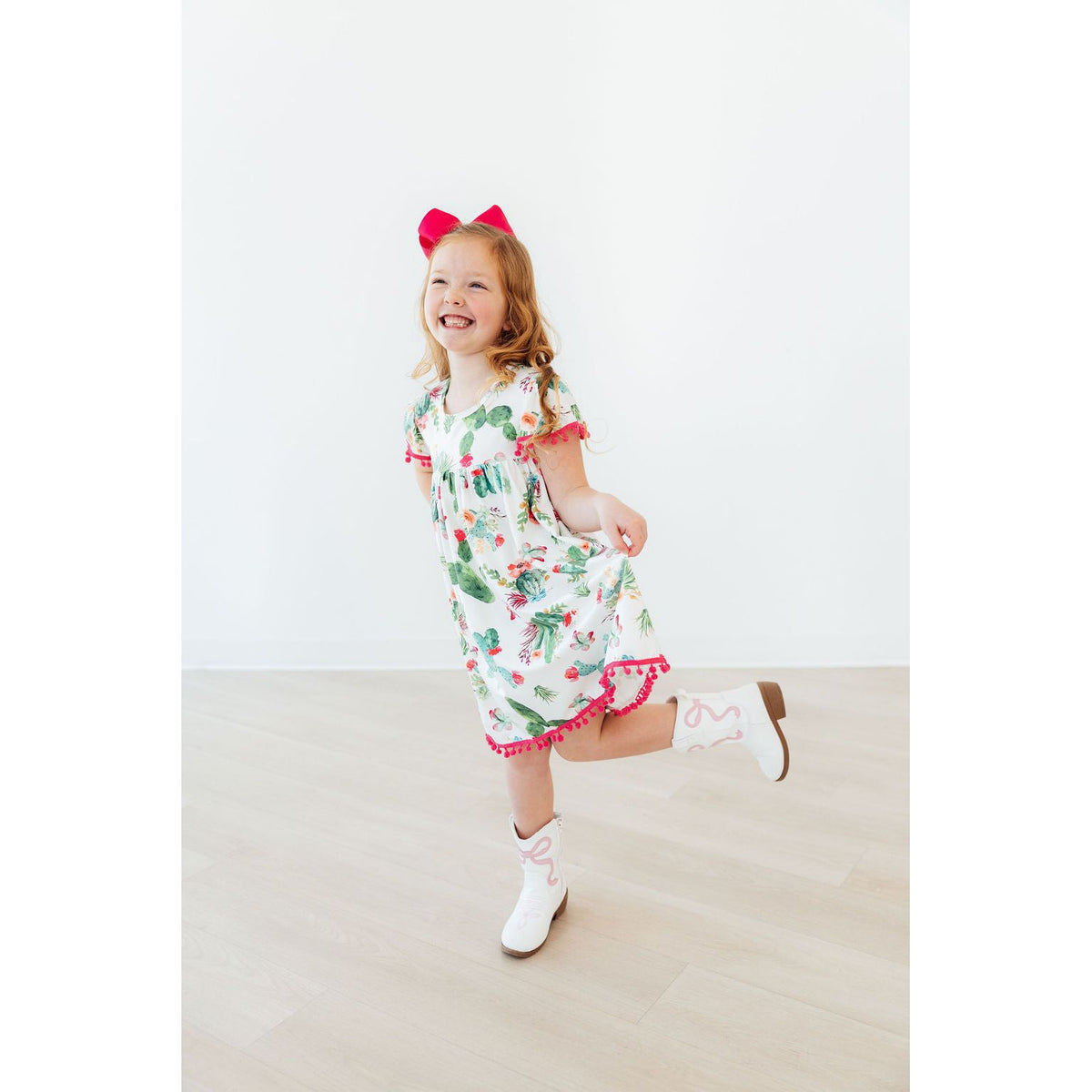 Cute Cactus Pom Pom Dress