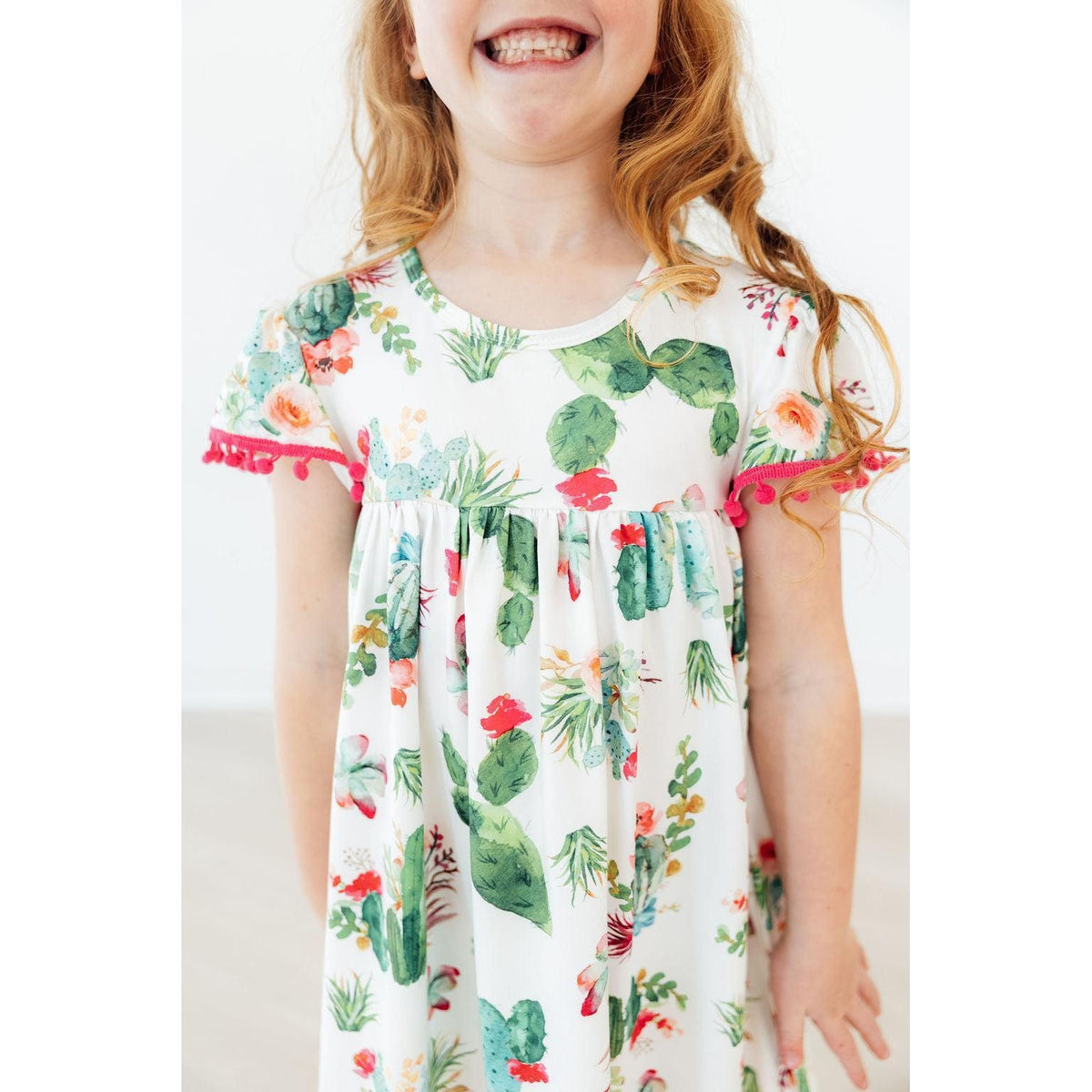Cute Cactus Pom Pom Dress