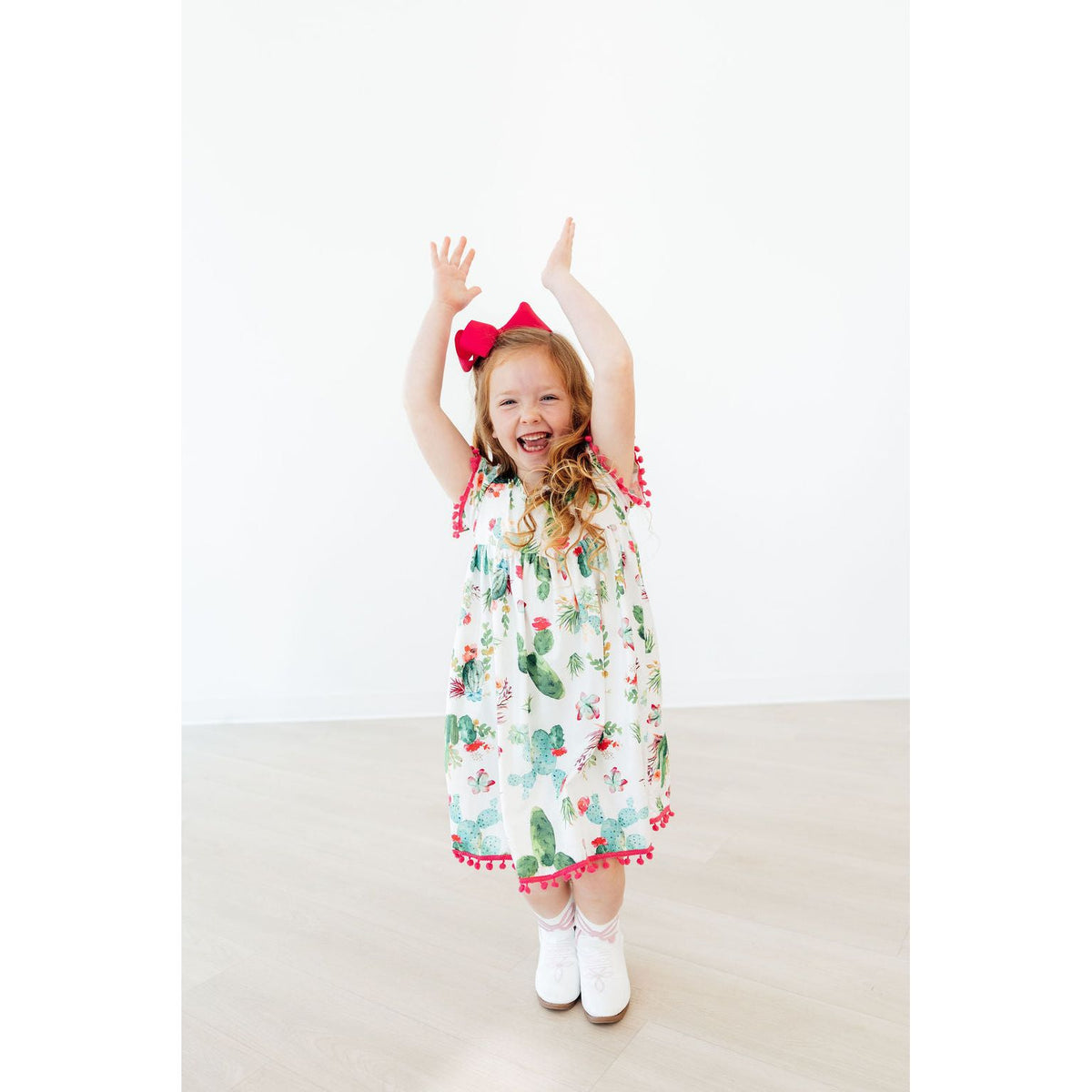 Cute Cactus Pom Pom Dress