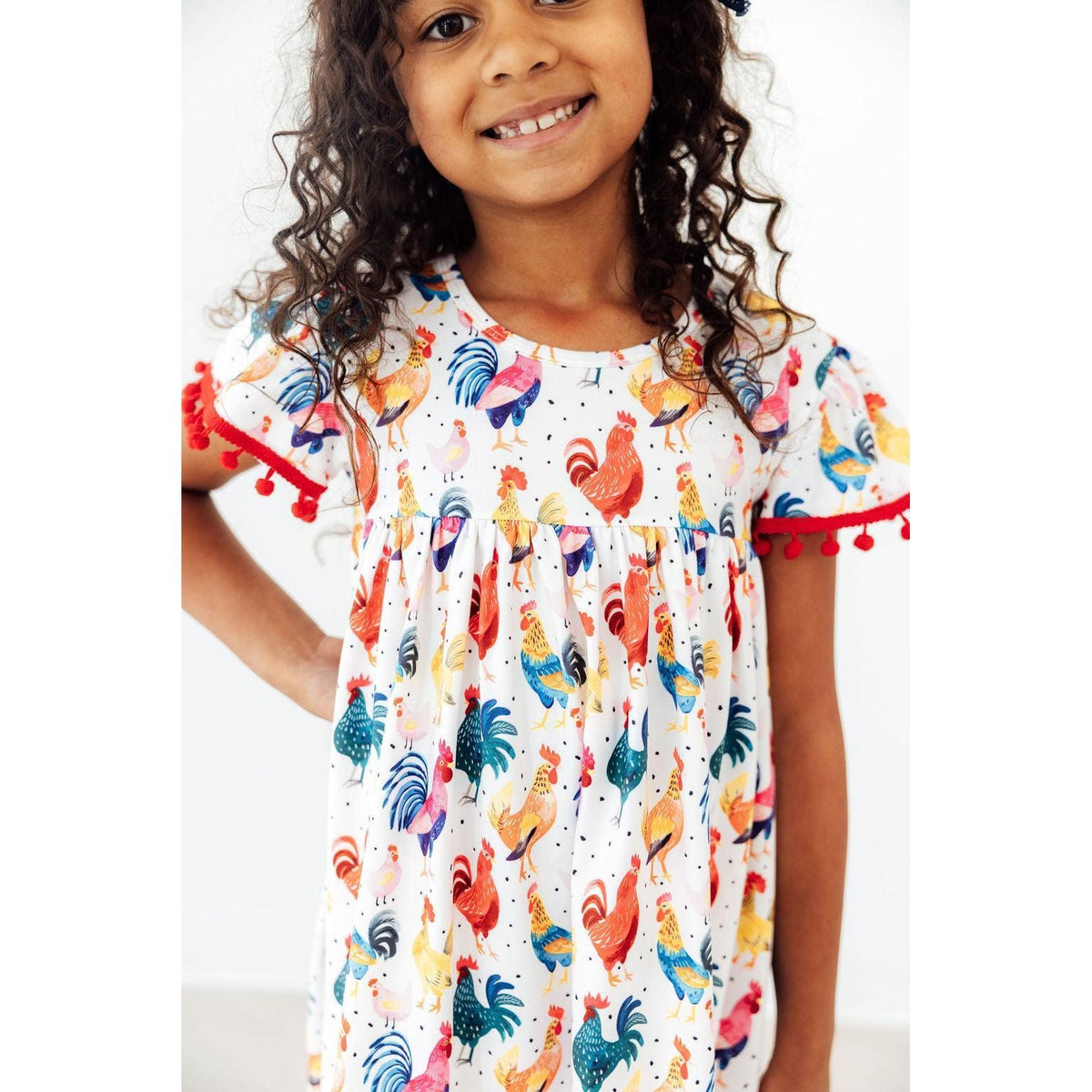 Rooster Pom Pom Dress