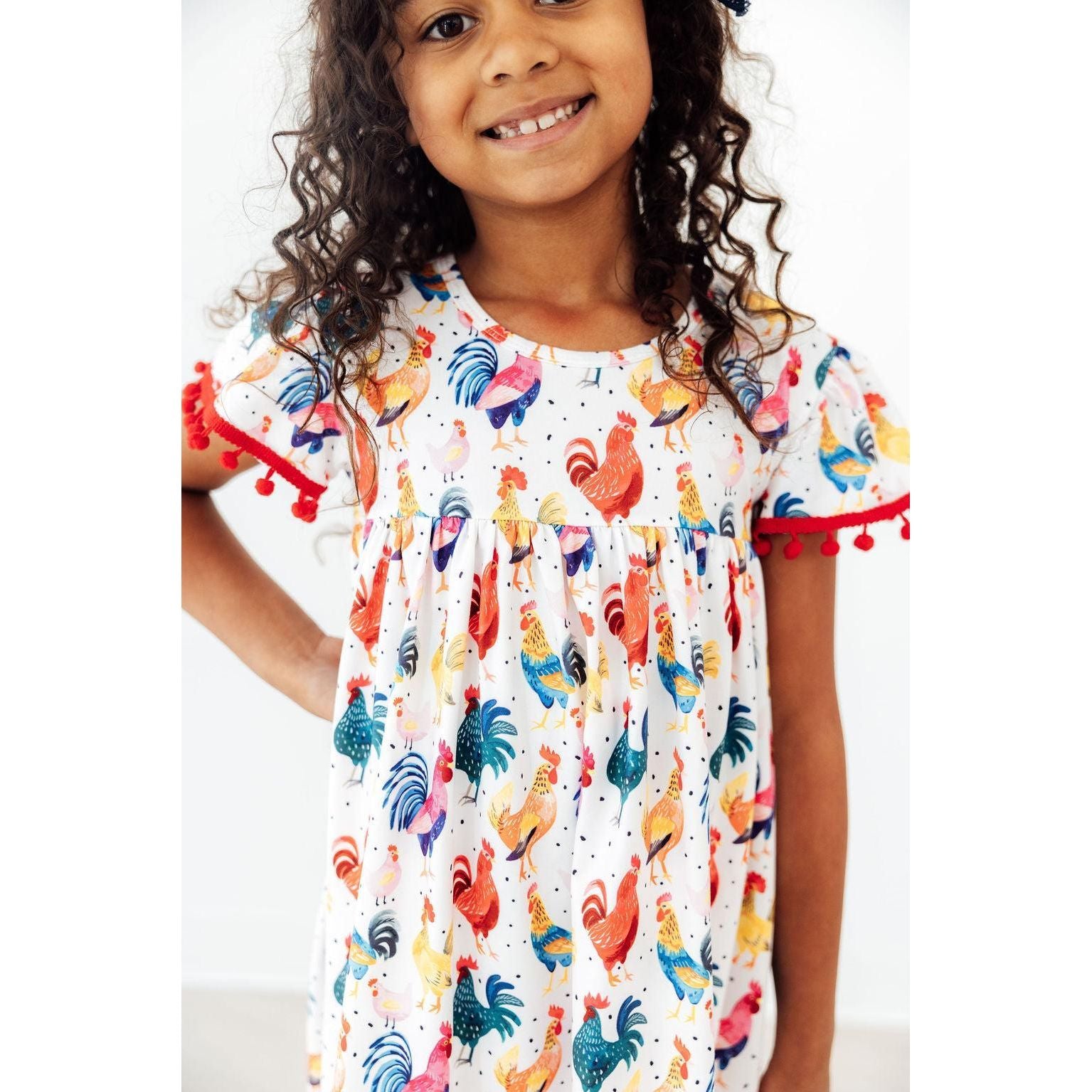 Rooster Pom Pom Dress