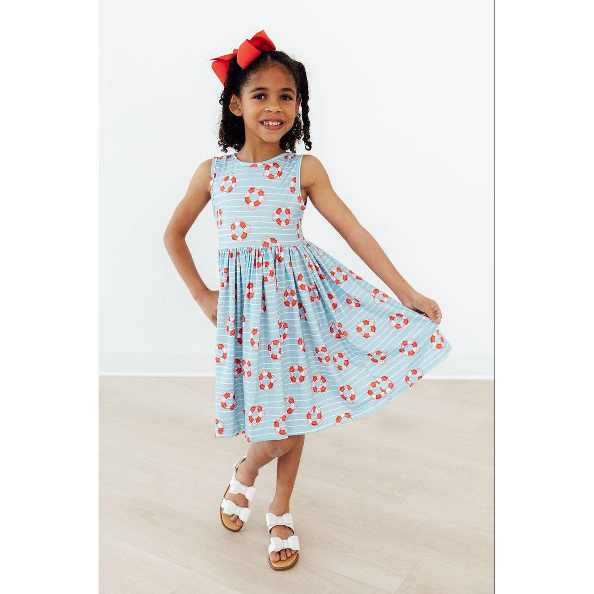 Little Lifeguard Tank Twirl Dress