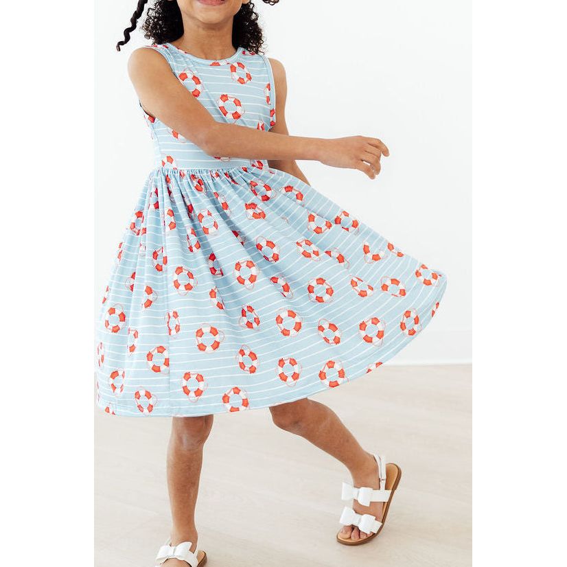 Little Lifeguard Tank Twirl Dress