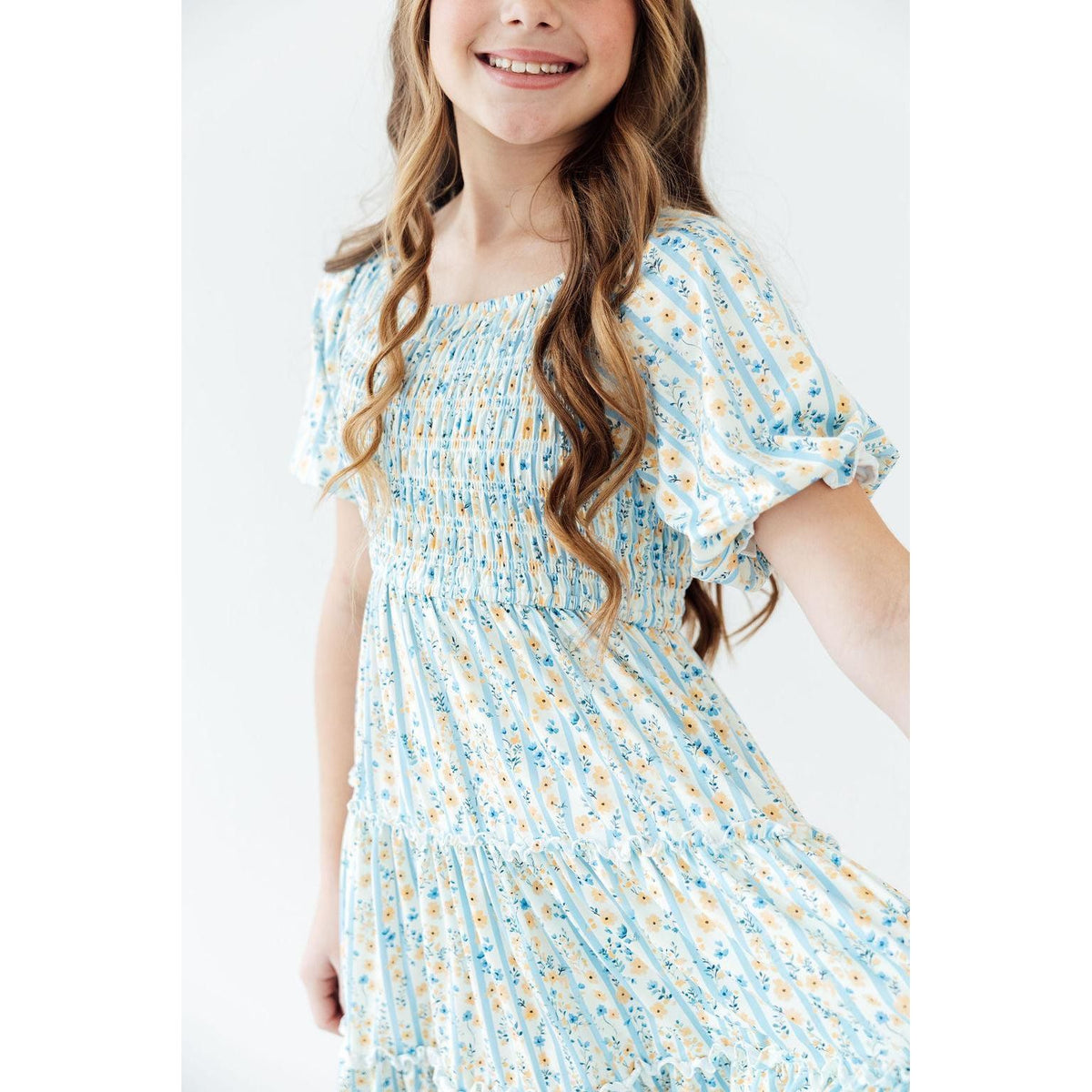 Buttercup Blooms Smocked Ruffle Dress