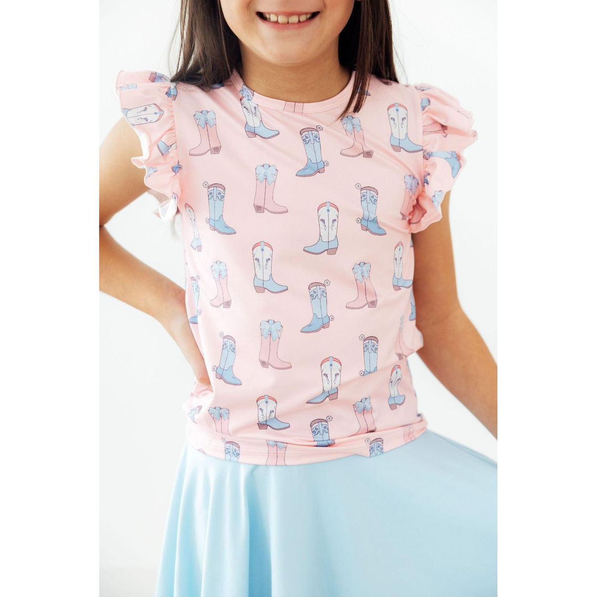 Ribbons & Rodeos S/S Ruffle Tee
