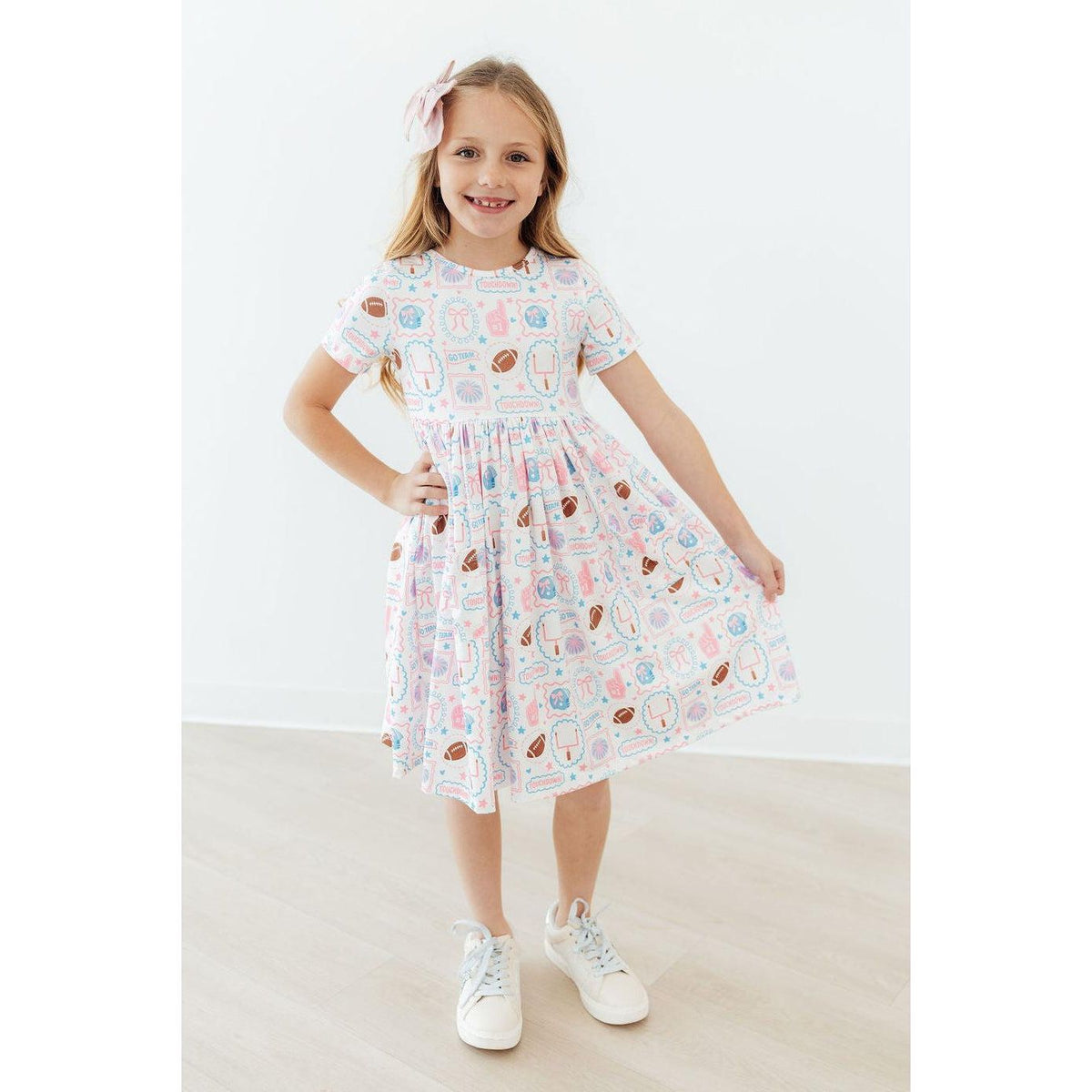 Game Day Girlie S/S Pocket Twirl Dress