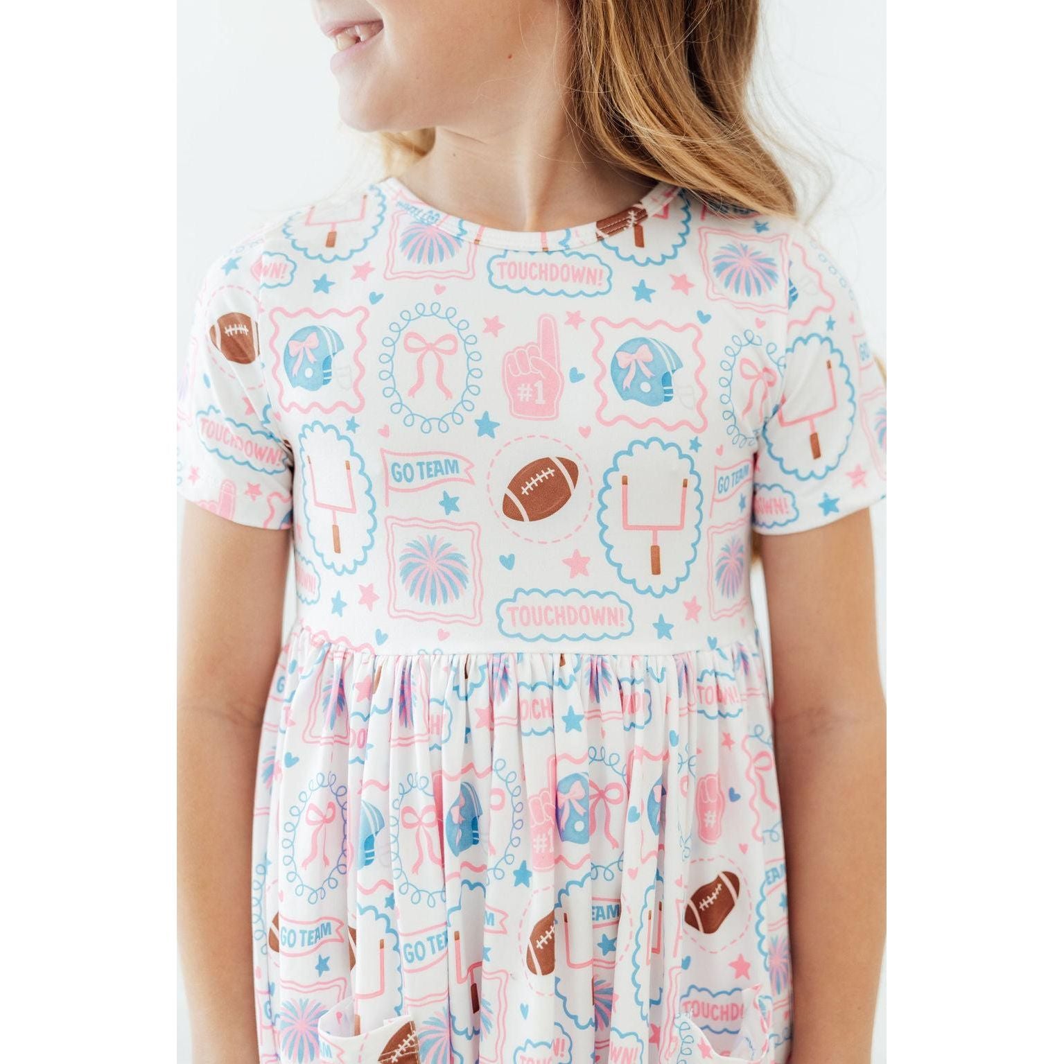 Game Day Girlie S/S Pocket Twirl Dress