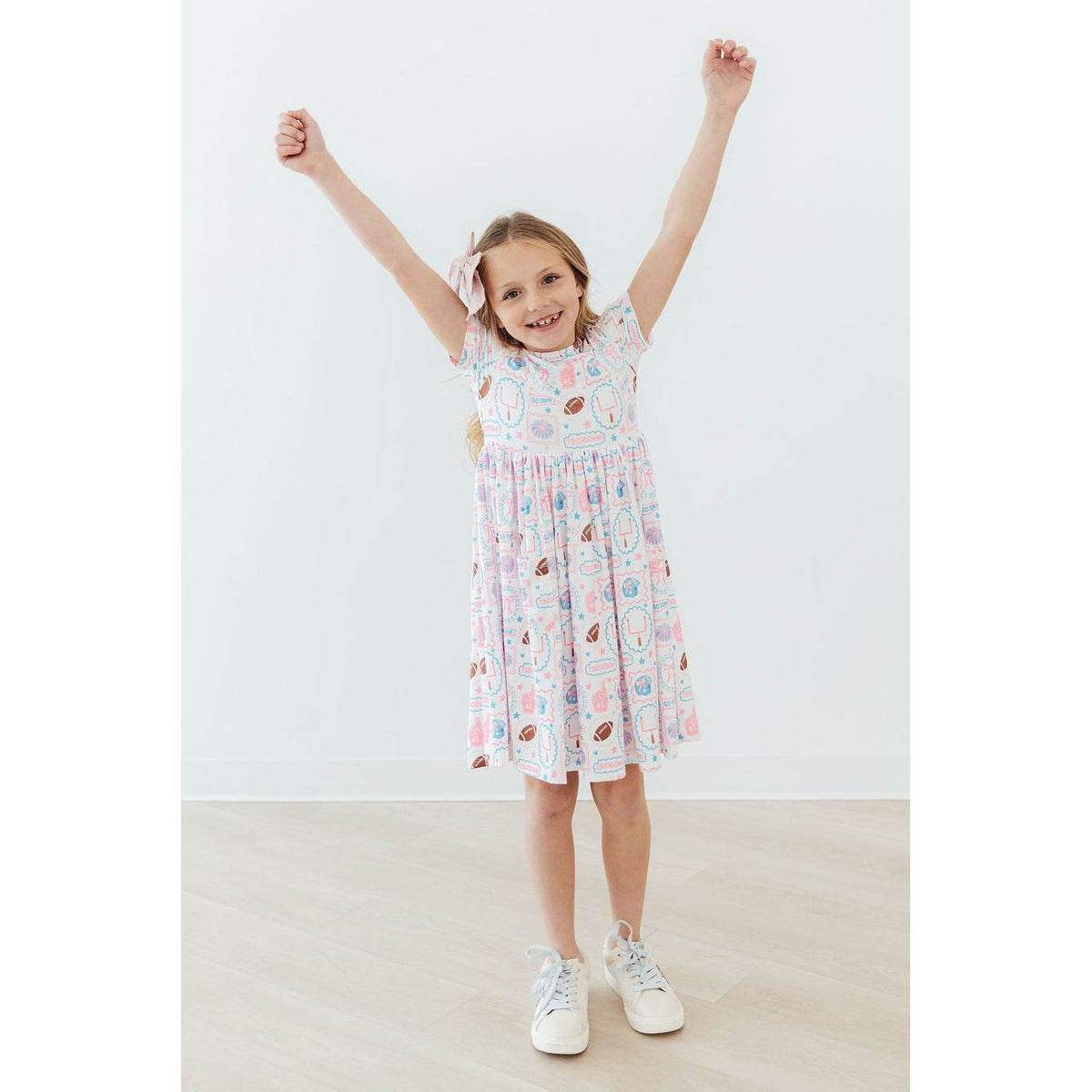 Game Day Girlie S/S Pocket Twirl Dress