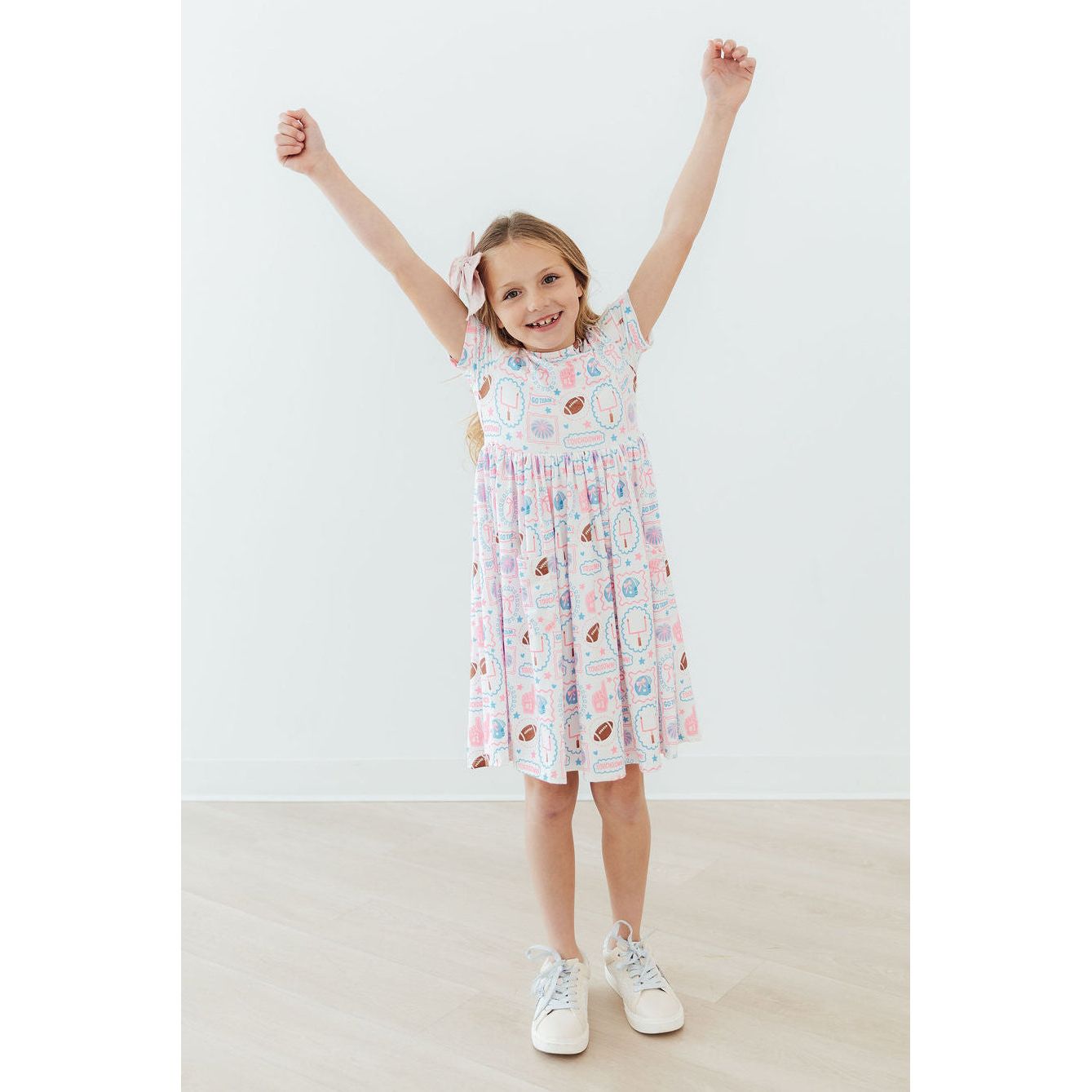 Game Day Girlie S/S Pocket Twirl Dress