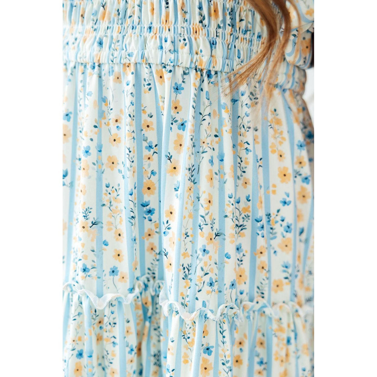 Buttercup Blooms Smocked Ruffle Dress