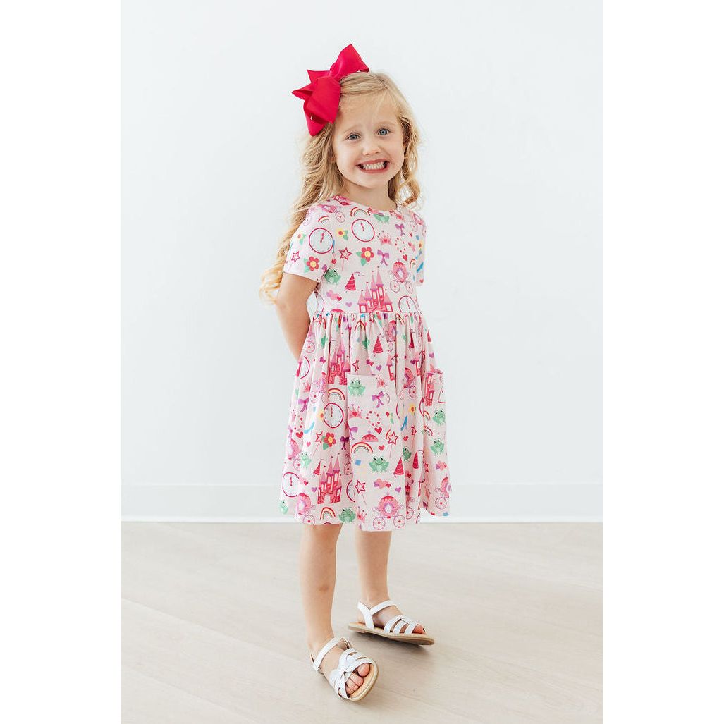 Princess & the Froggie S/S Pocket Twirl Dress