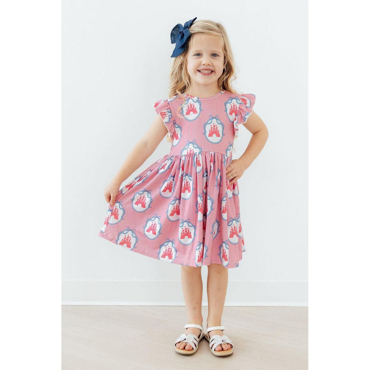 Once Upon a Castle Flutter Sleeve Twirl Dress