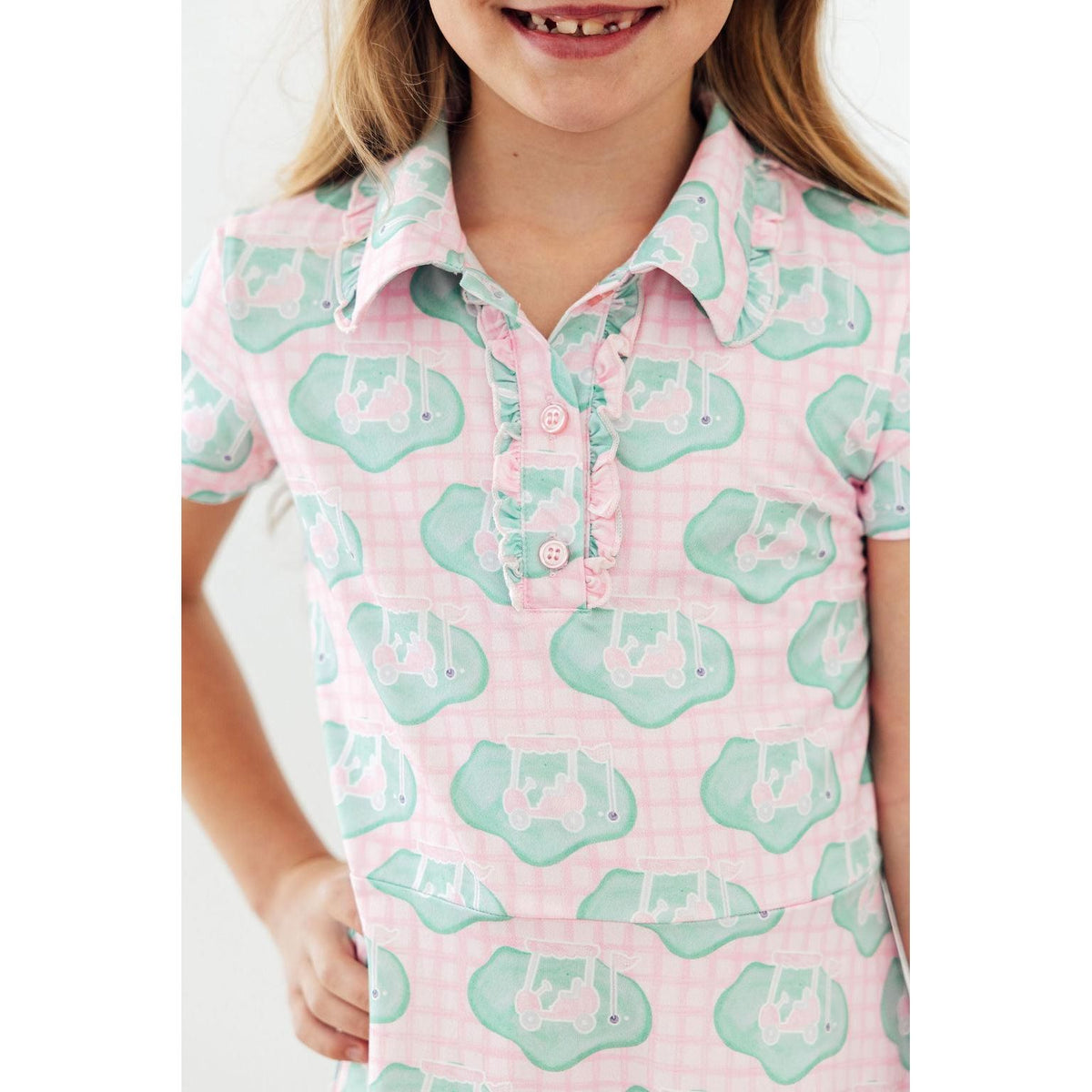 She's on the Green S/S Polo Dress