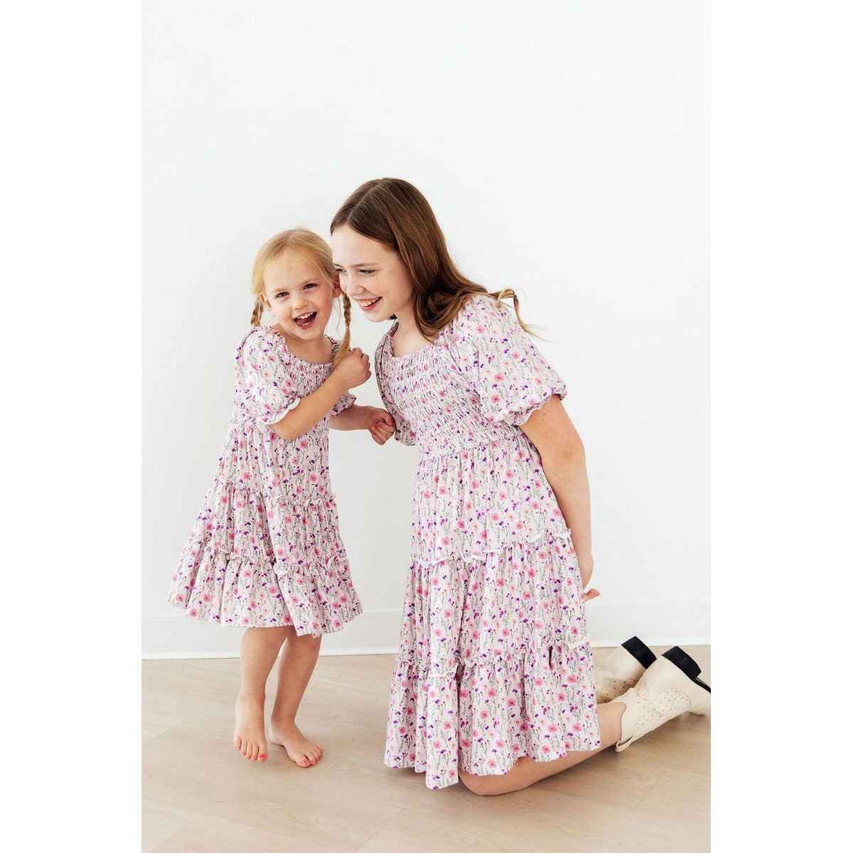 Wildflower Waltz Smocked Ruffle Dress