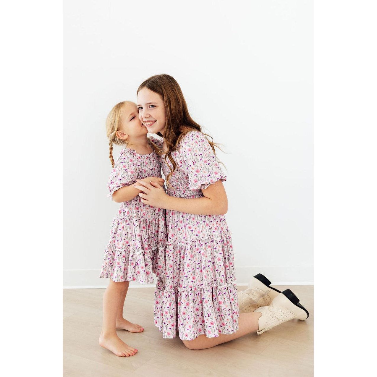 Wildflower Waltz Smocked Ruffle Dress