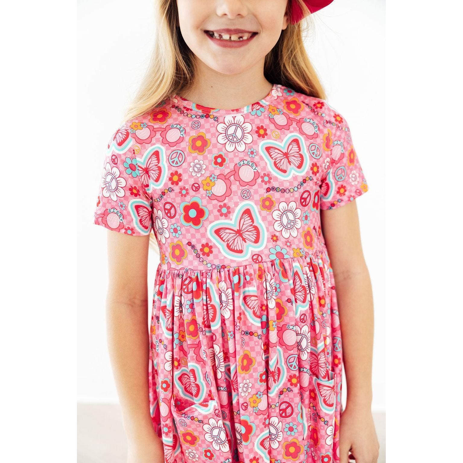 Hippie Sissy S/S Pocket Twirl Dress