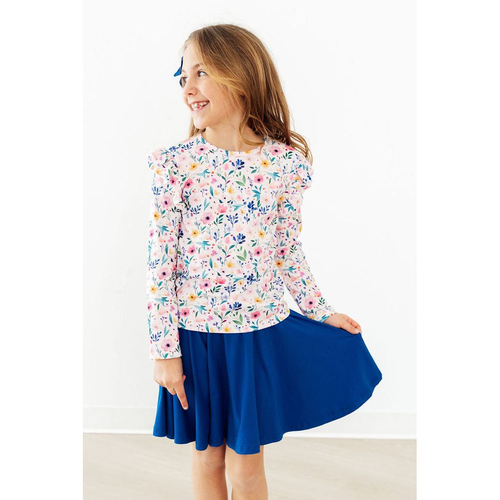 Morning Meadows L/S Ruffle Tee