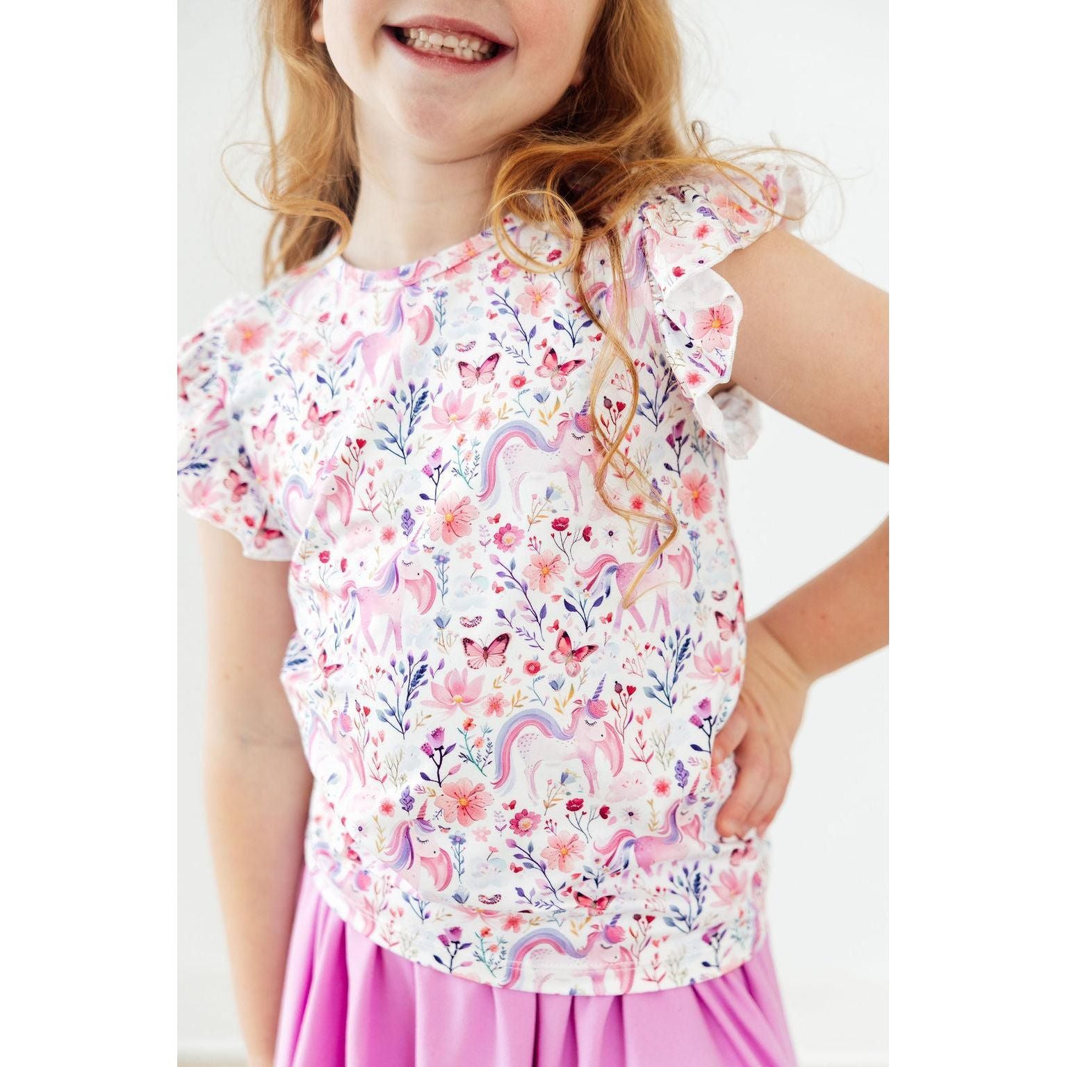 Whimsical Woods S/S Ruffle Tee