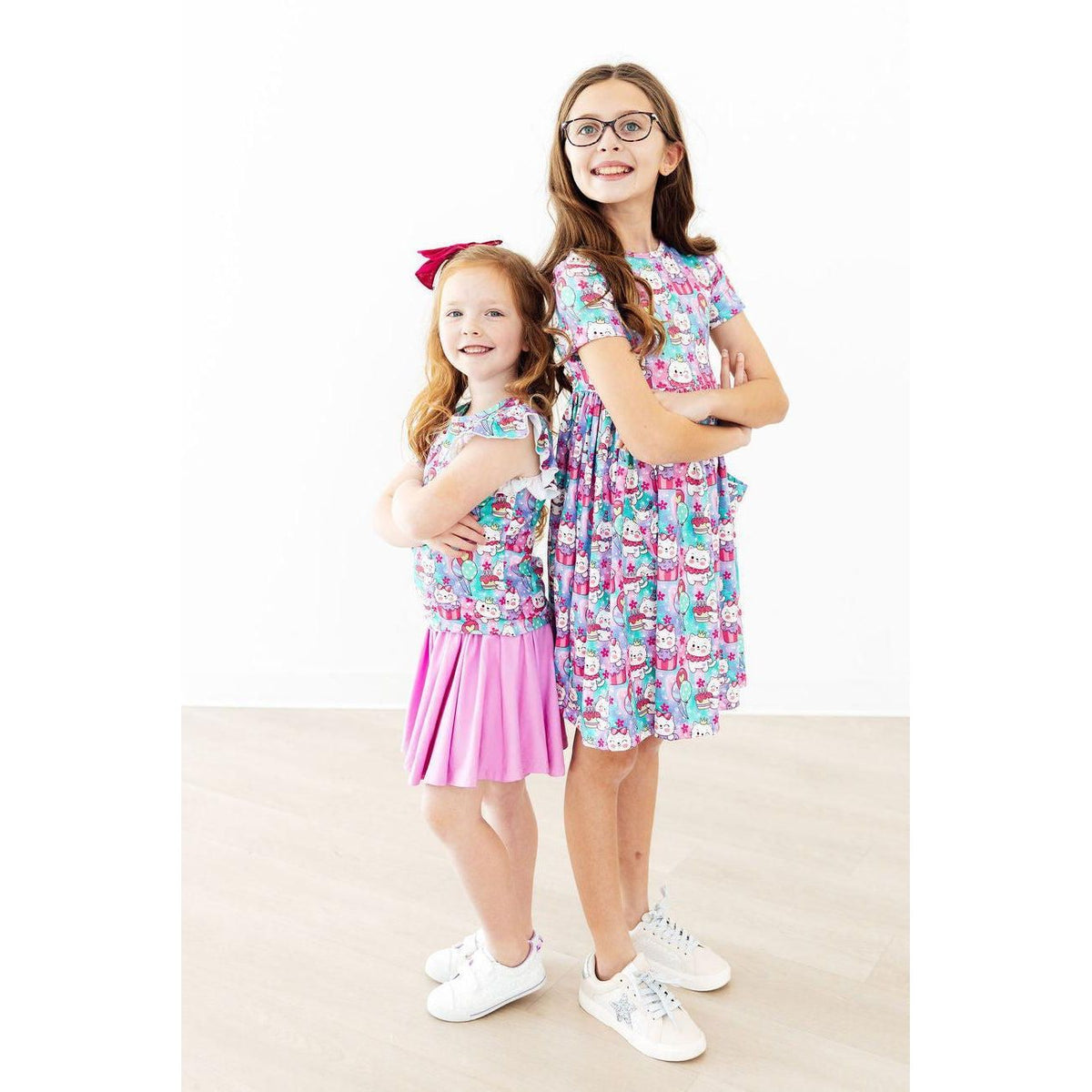 Time To Purr-ty S/S Ruffle Tee