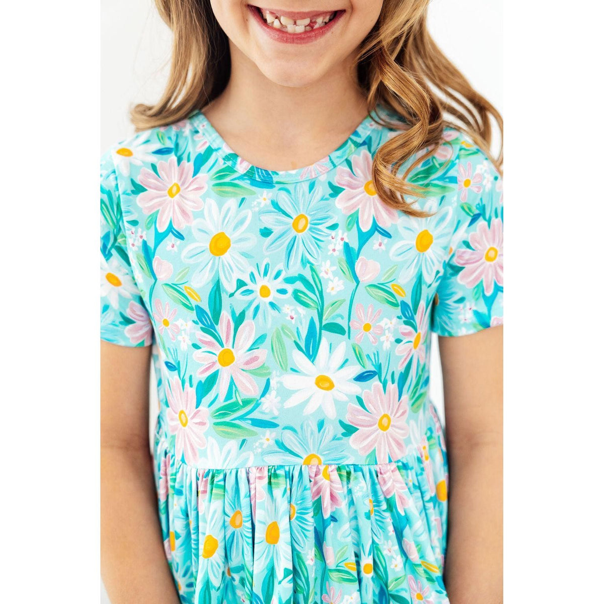 Preppy Daisies S/S Pocket Twirl Dress