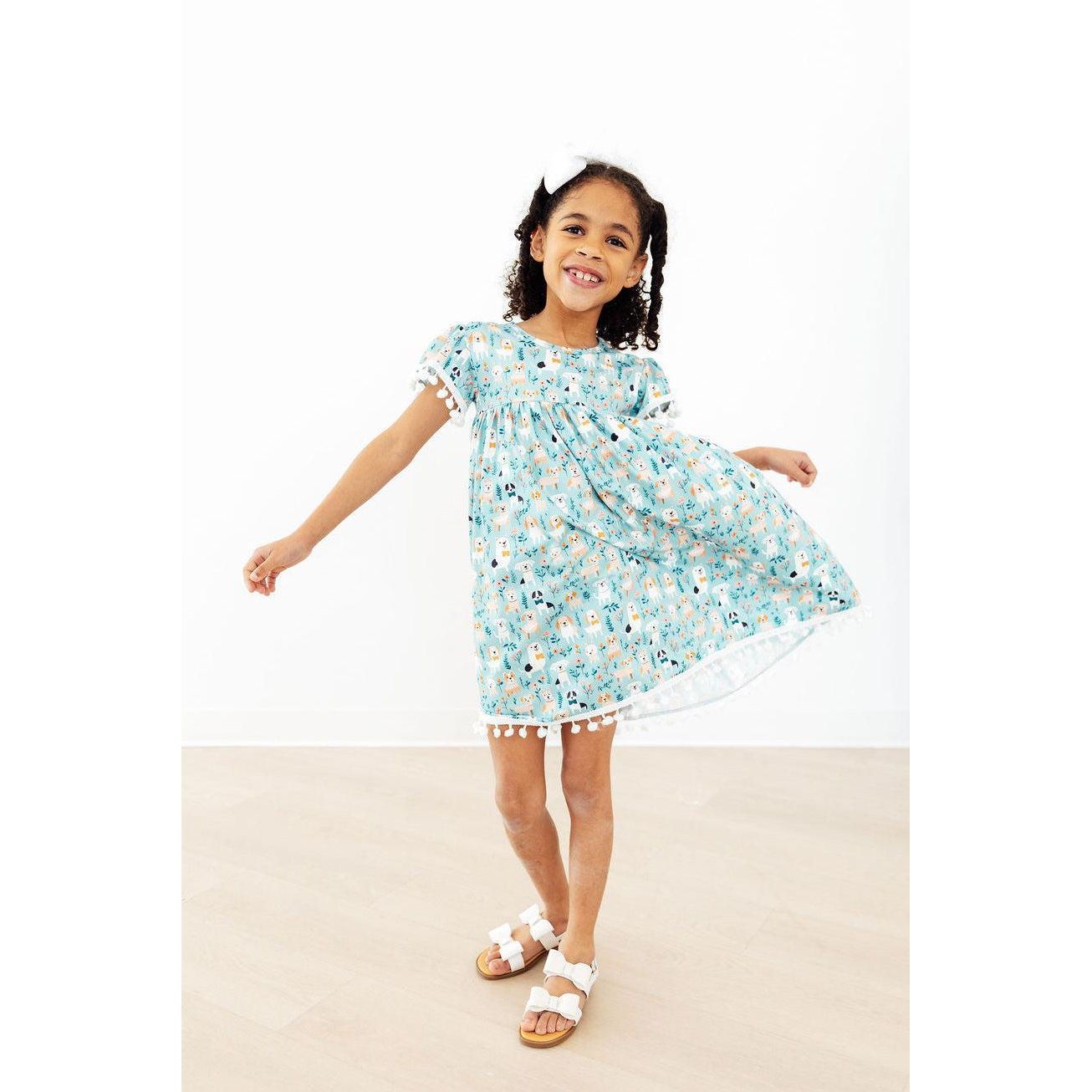 Furry Friends Pom Pom Dress