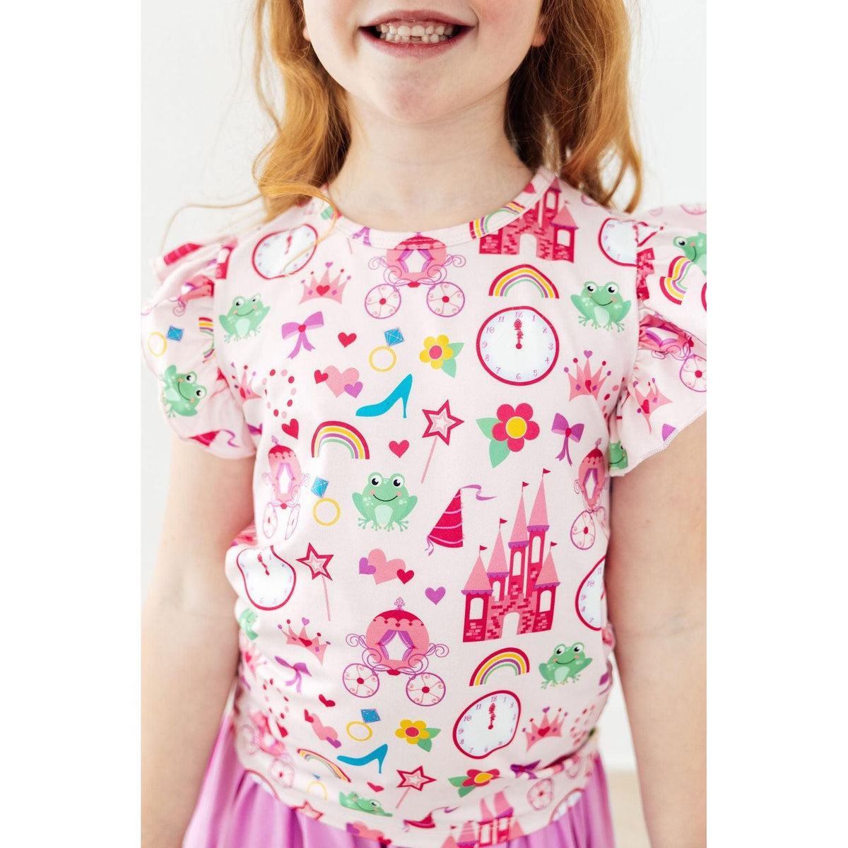 Princess & the Froggie S/S Ruffle Tee