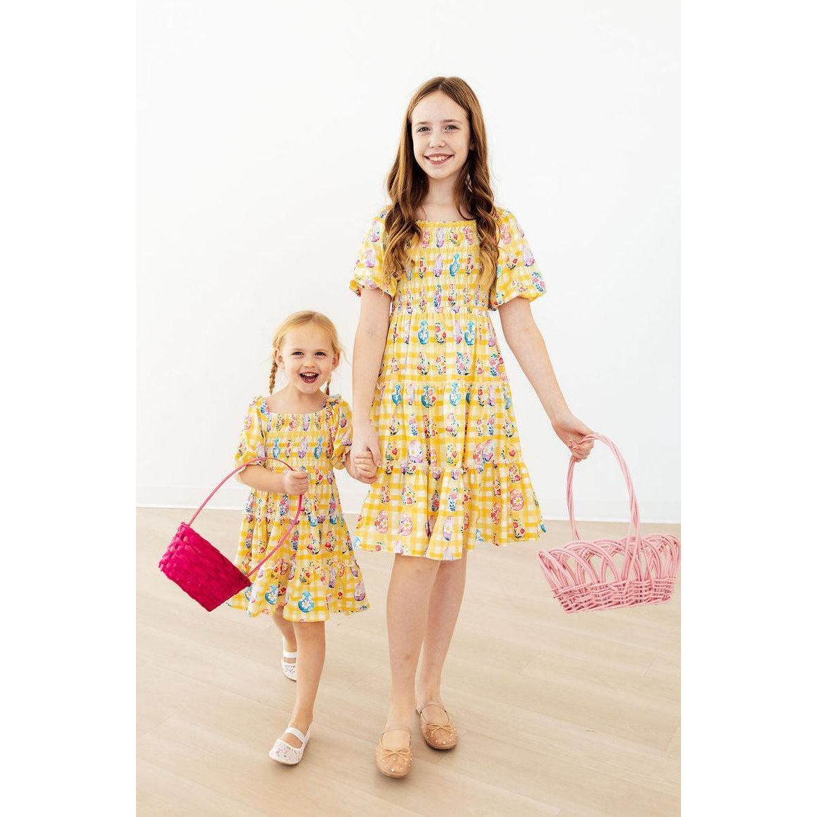 Easter Picnic Smocked Ruffle Dress