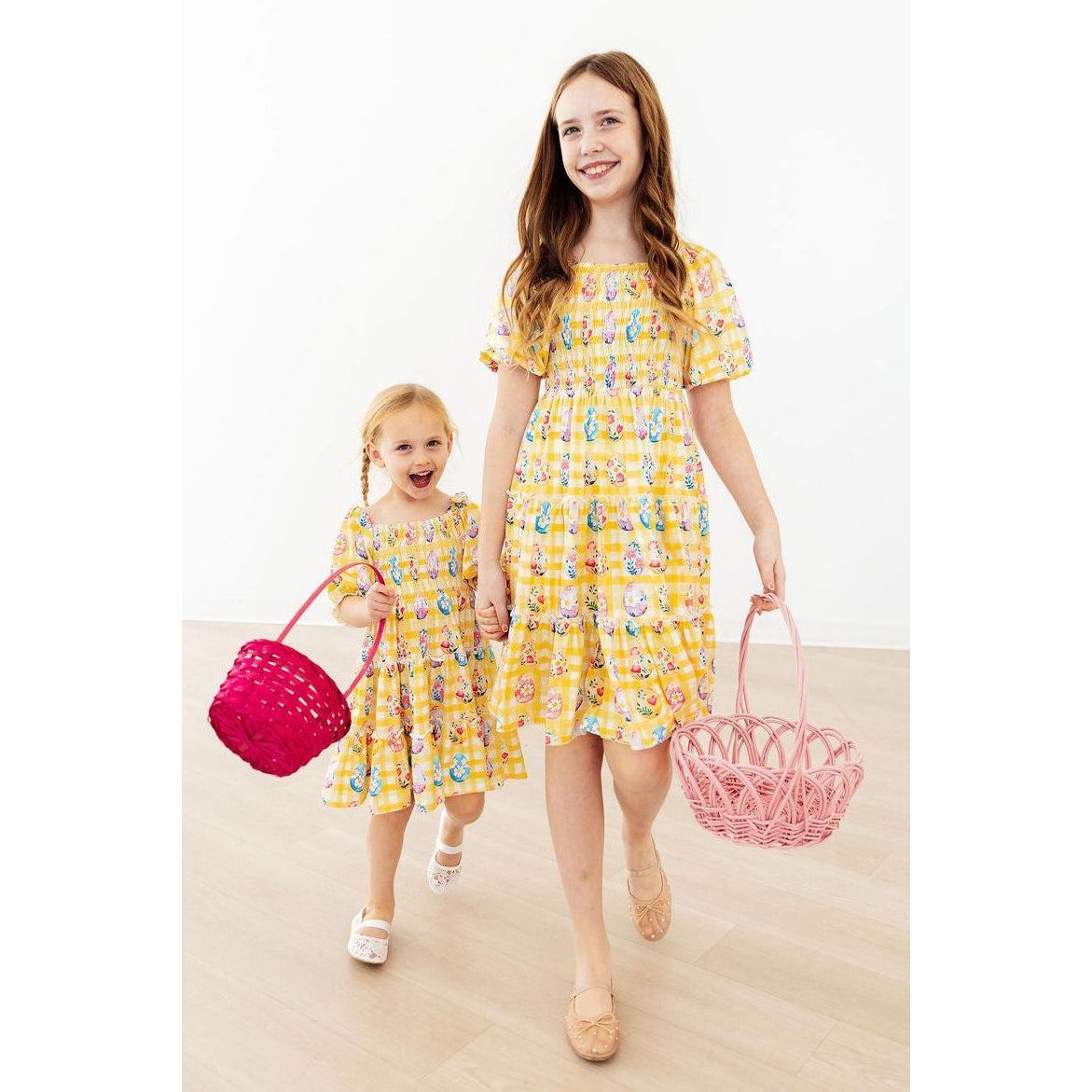 Easter Picnic Smocked Ruffle Dress