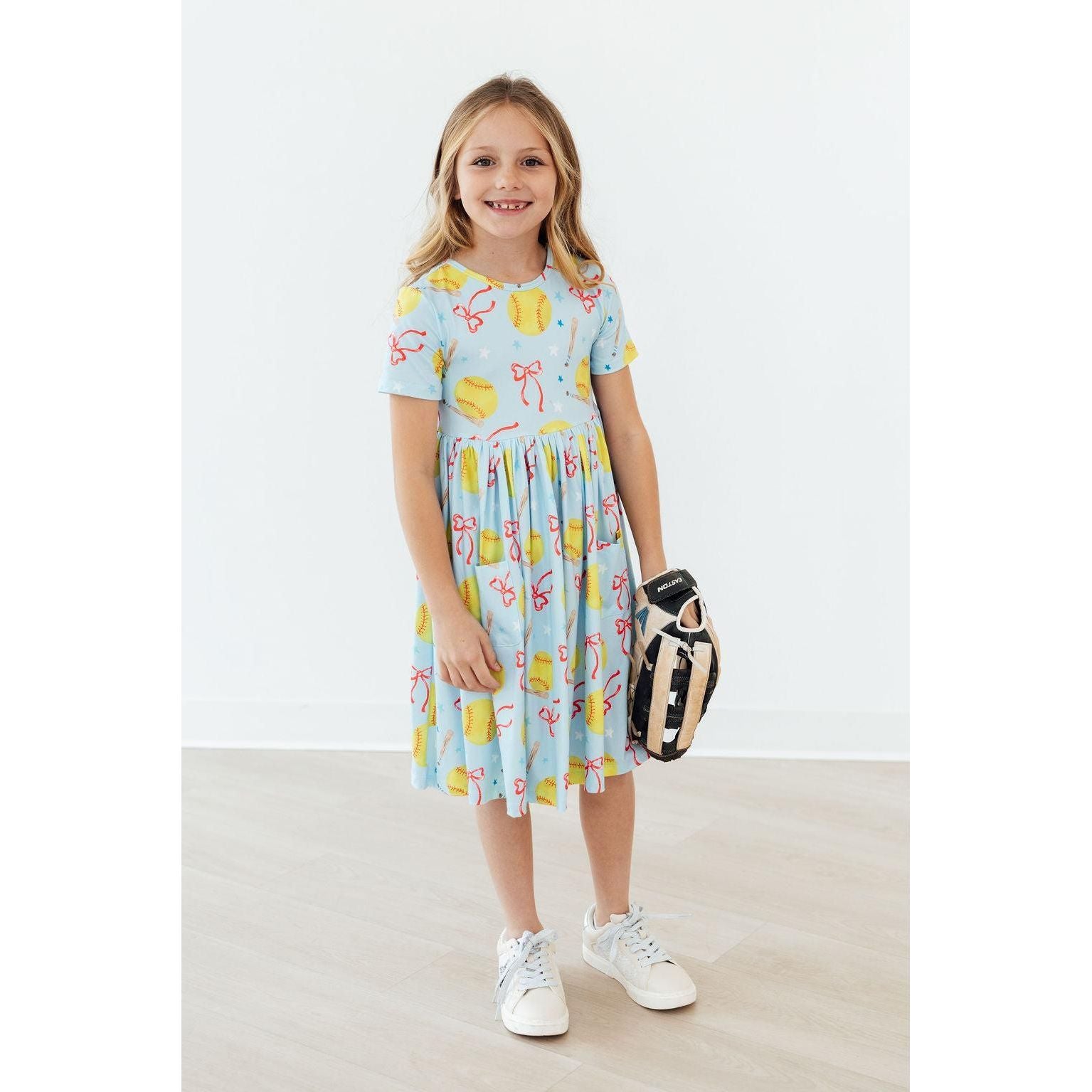 Softball Sweetie S/S Pocket Twirl Dress