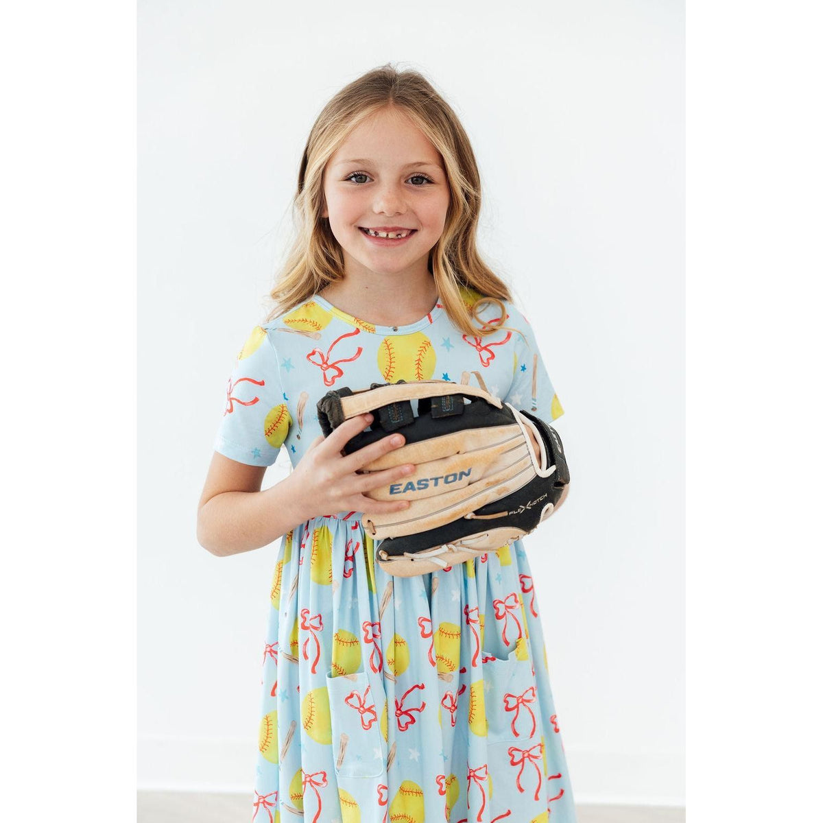 Softball Sweetie S/S Pocket Twirl Dress