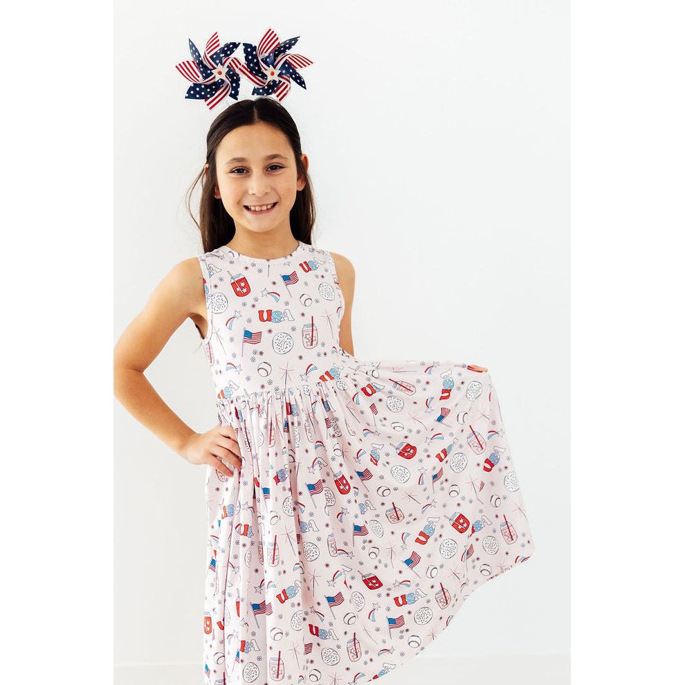 Born in the USA Tank Twirl Dress