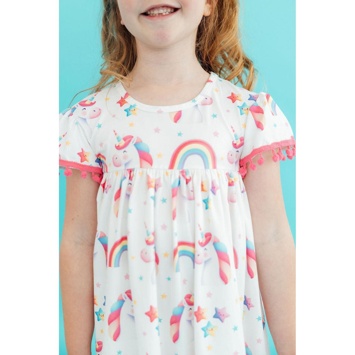 Unicorn Magic Pom Pom Dress