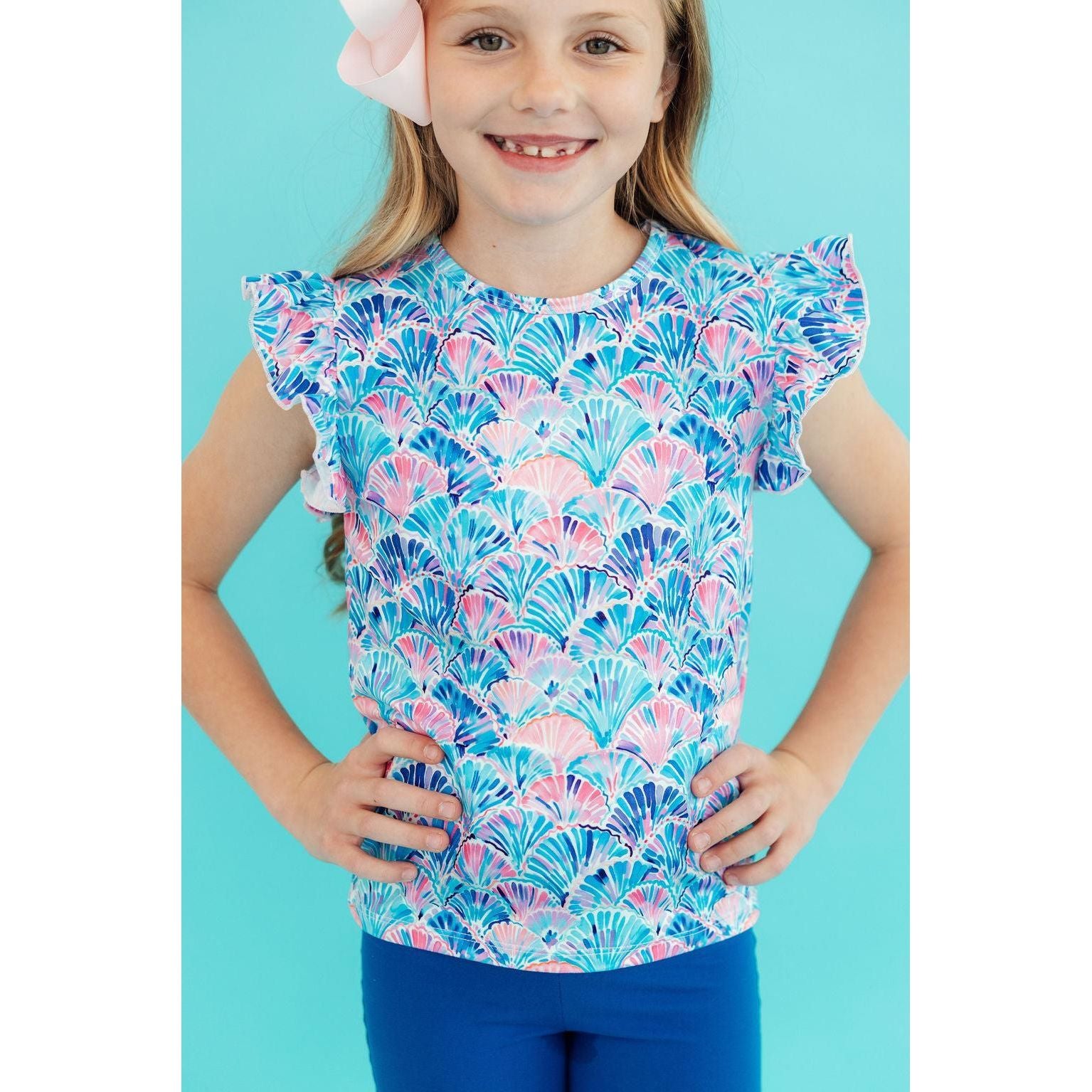 Seaside Shells S/S Ruffle Tee