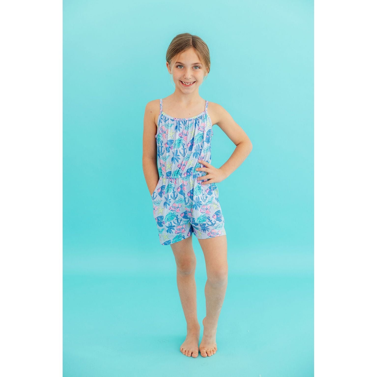 Ocean Harbor Strappy Play Romper