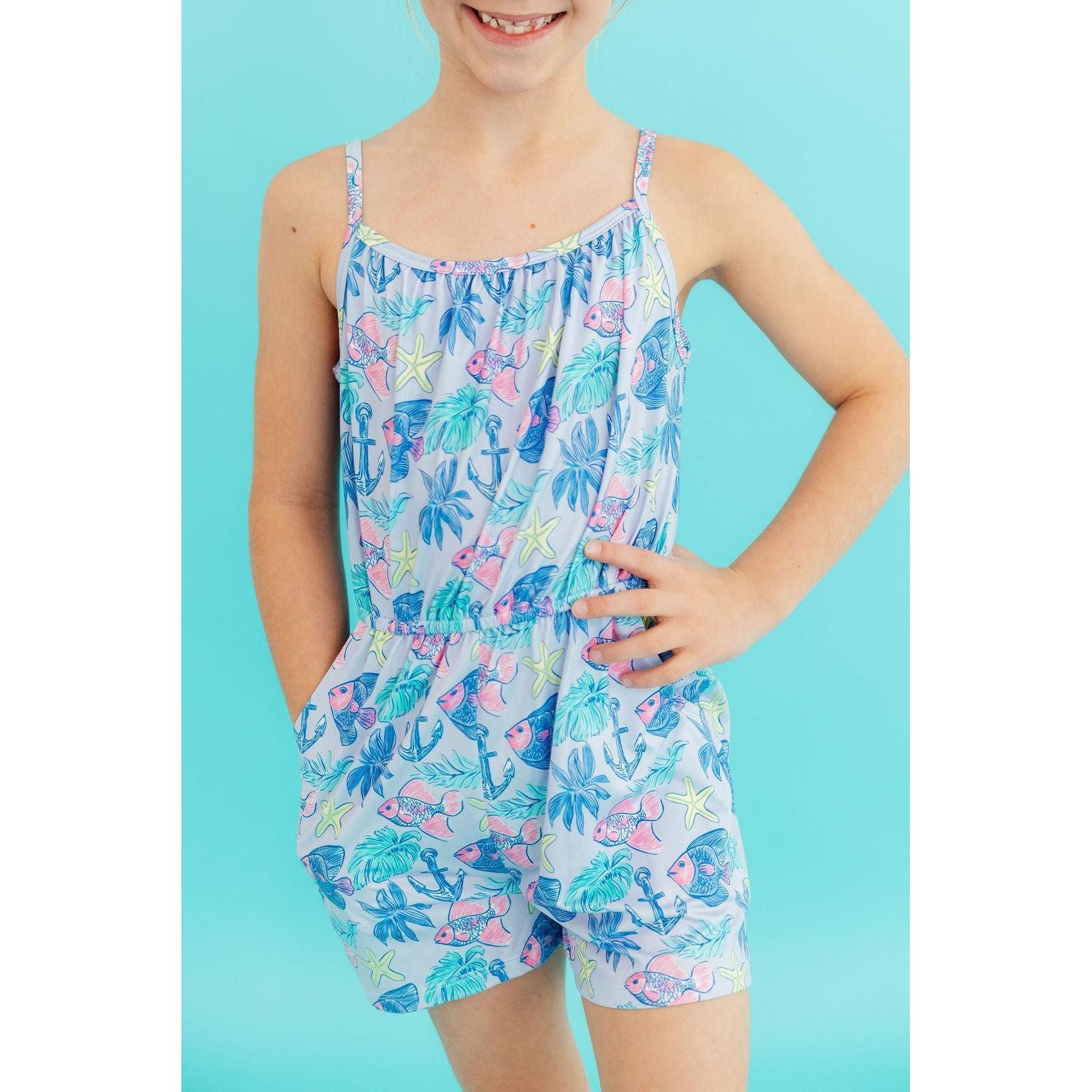 Ocean Harbor Strappy Play Romper