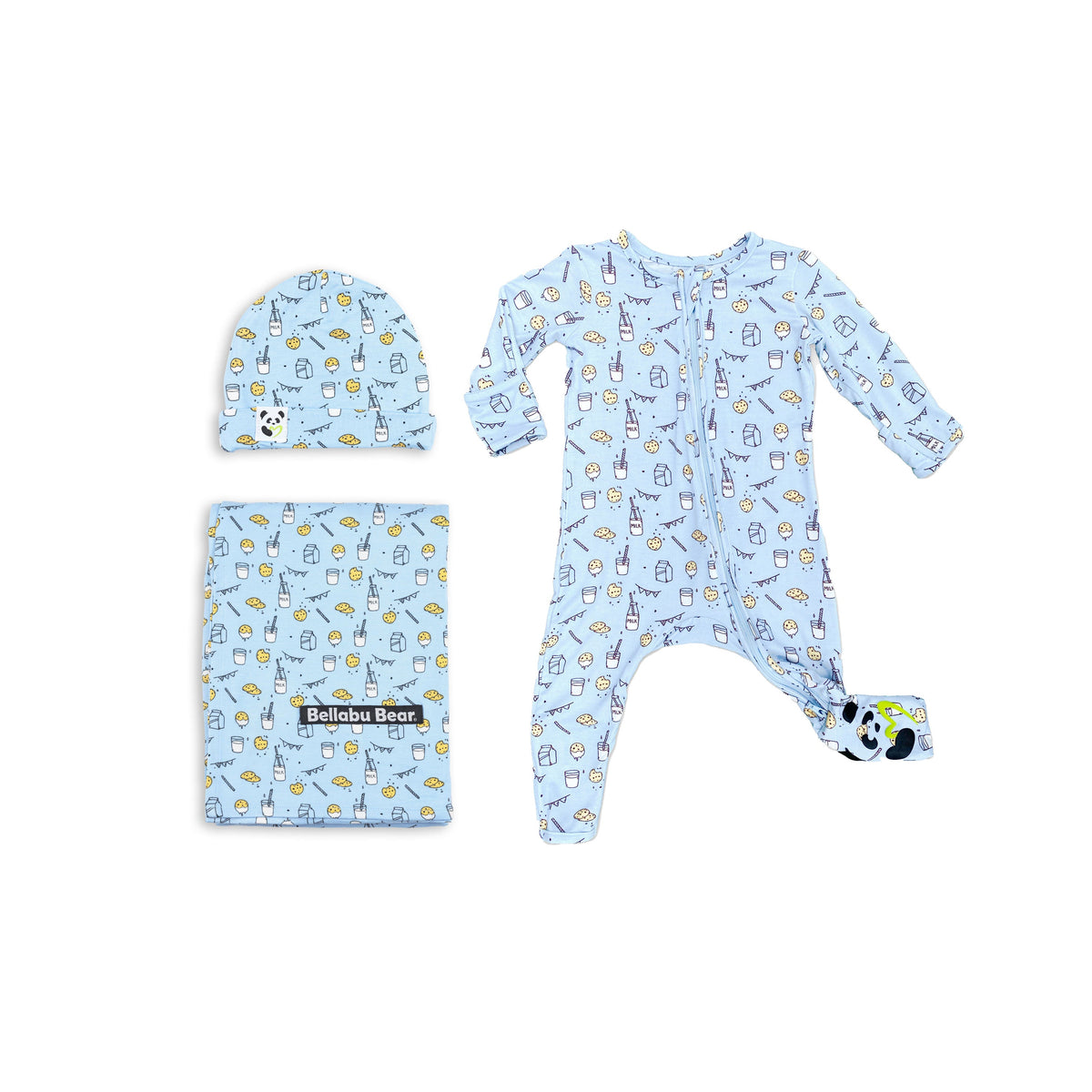 Milk &amp; Cookies Blue - Baby Shower Set