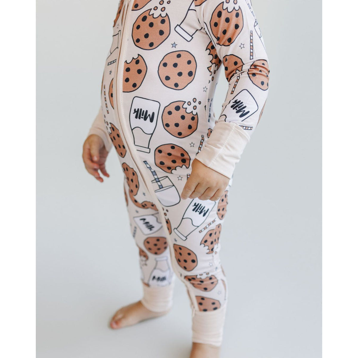 Bamboo Zip Romper | Milk &amp; Cookies